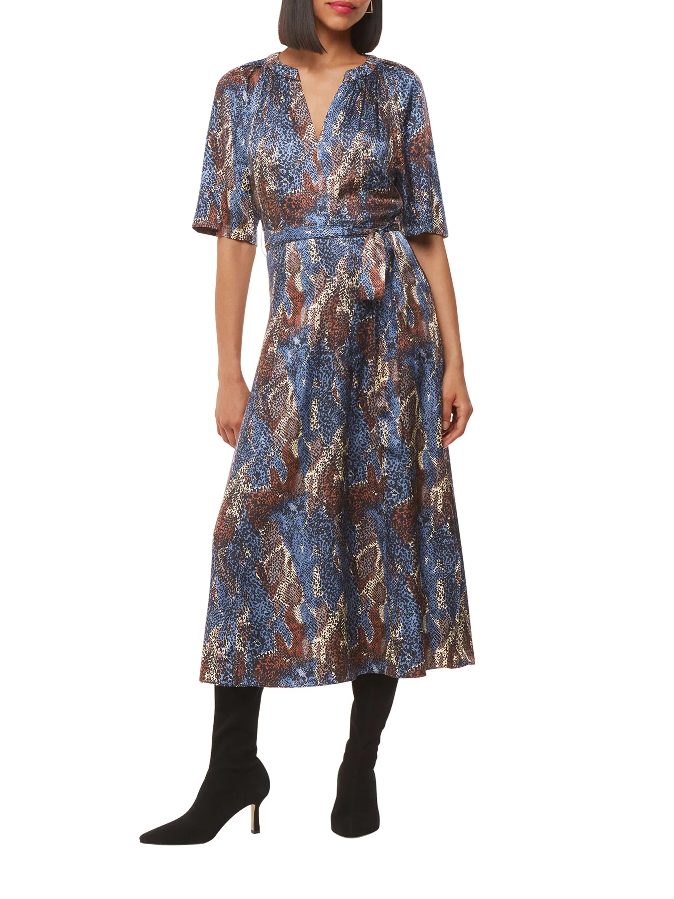 Marlow Dashed Snake Dress - Image 2