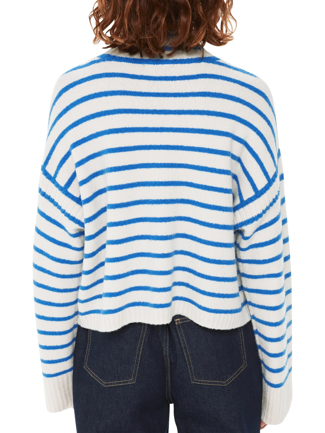 Stripe Rib Detail Funnel Knit - Image 3