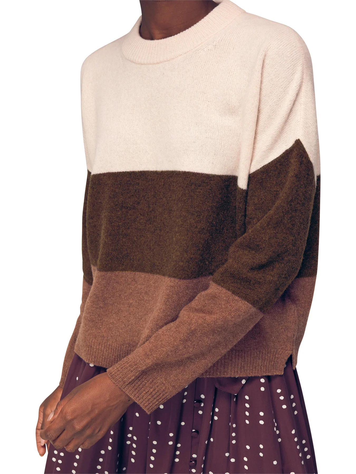 Stripe Knitted Wool Sweater - Image 4