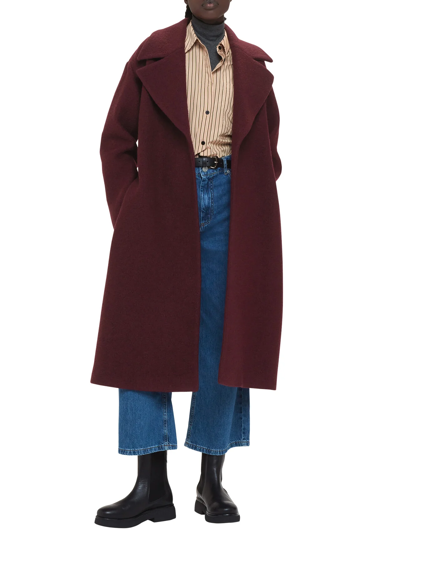 Lorna Wrap Wool Coat - Image 2