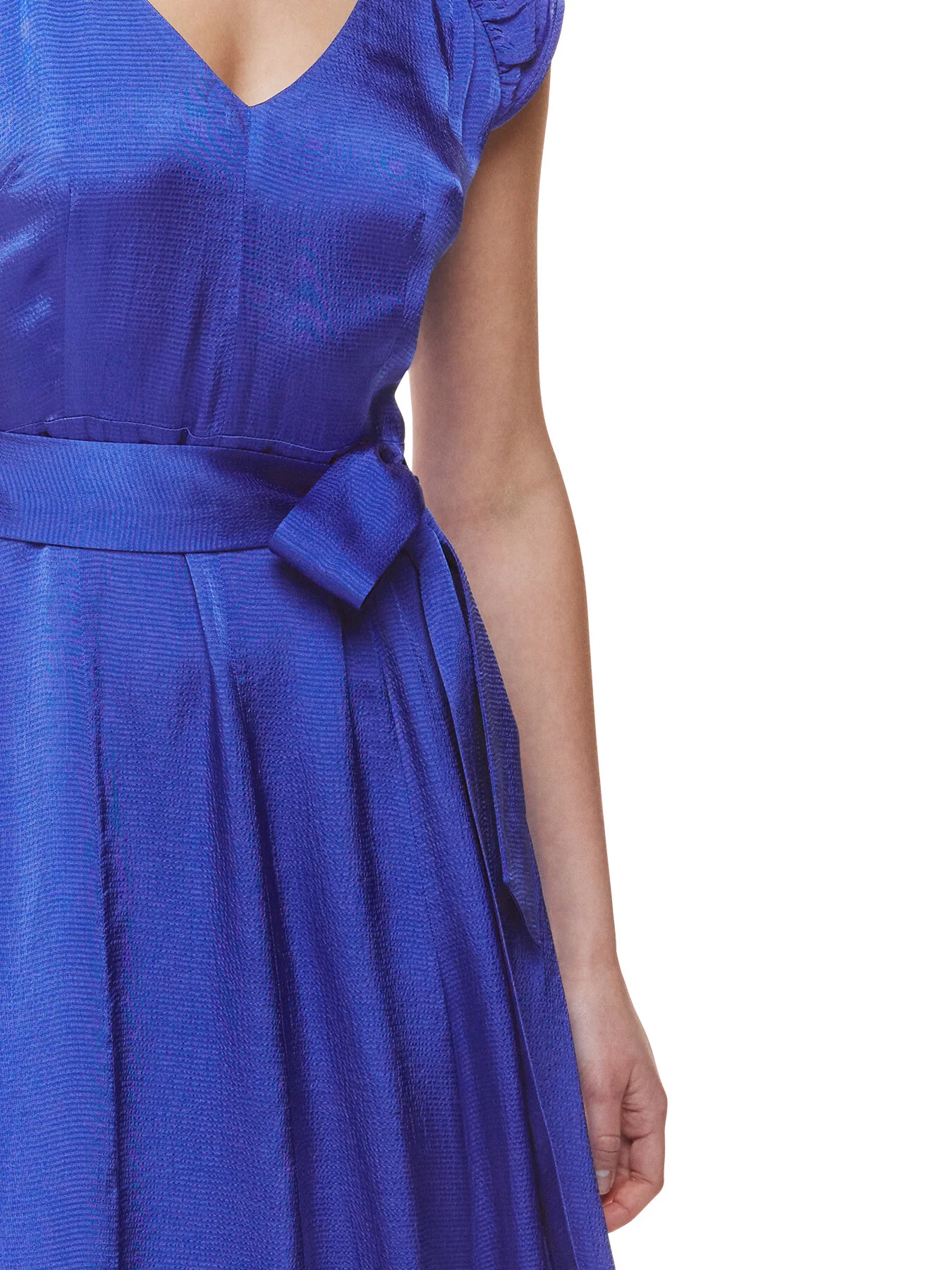 Arie Hammered Satin Midi Dress - Image 4