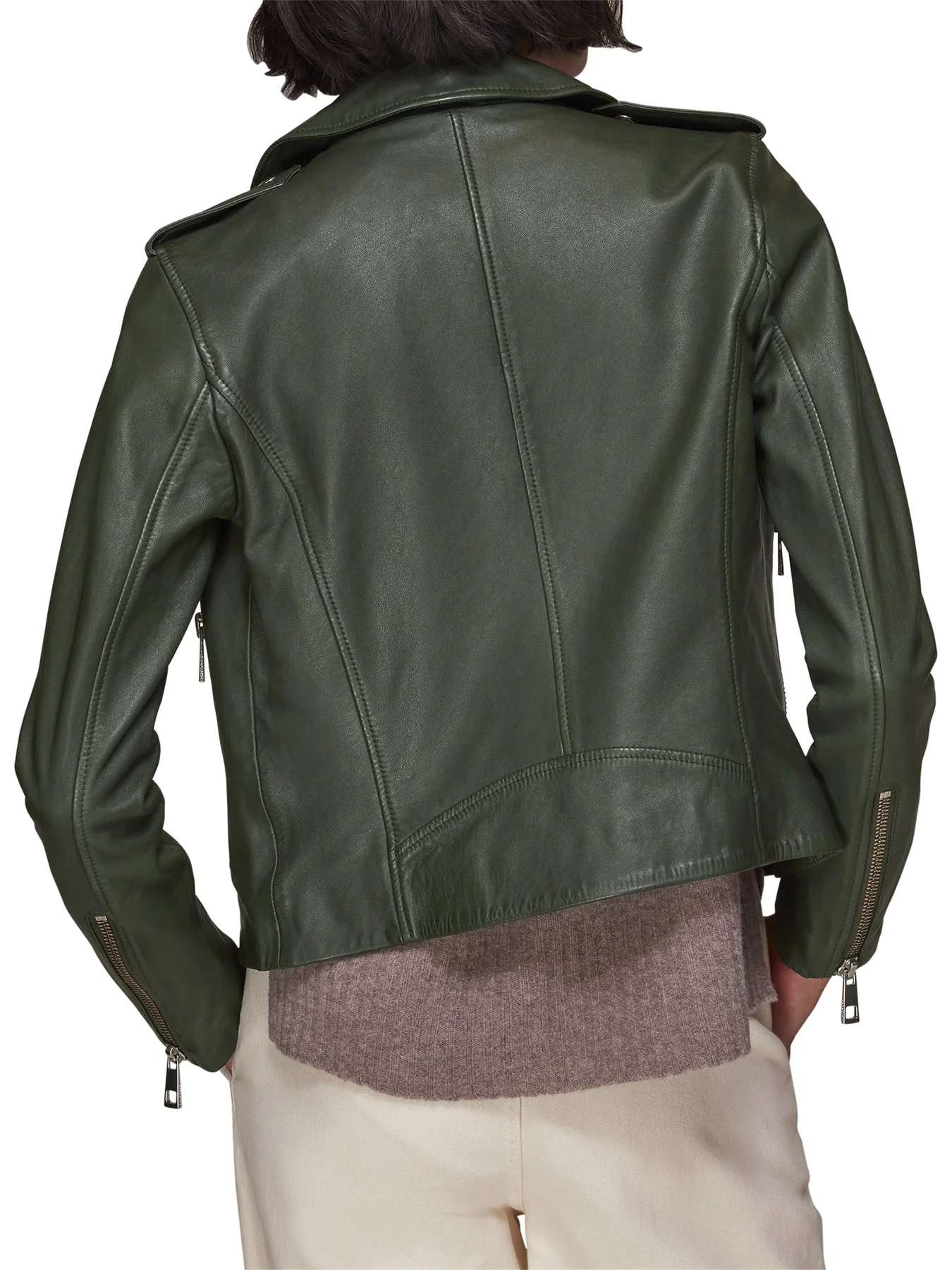 Agnes Pocket Leather Jacket - Image 3