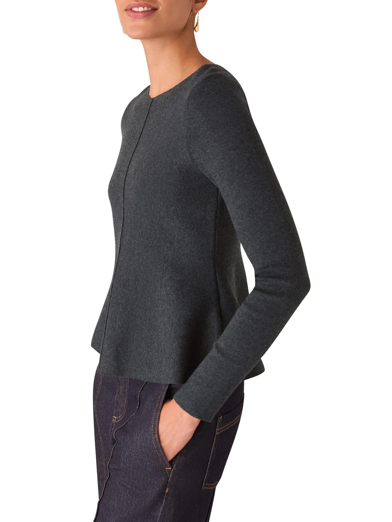 Peplum Detail Knit - Image 2