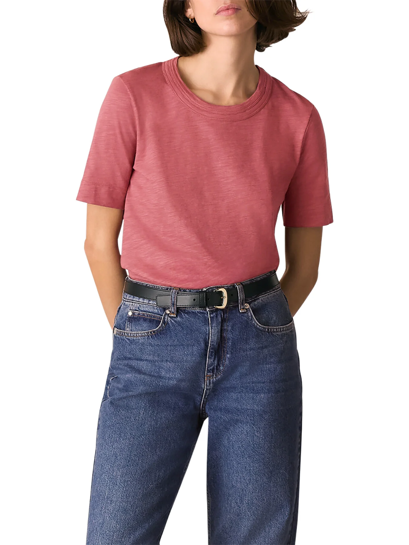 Rosa Double Trim T-Shirt - Image 2