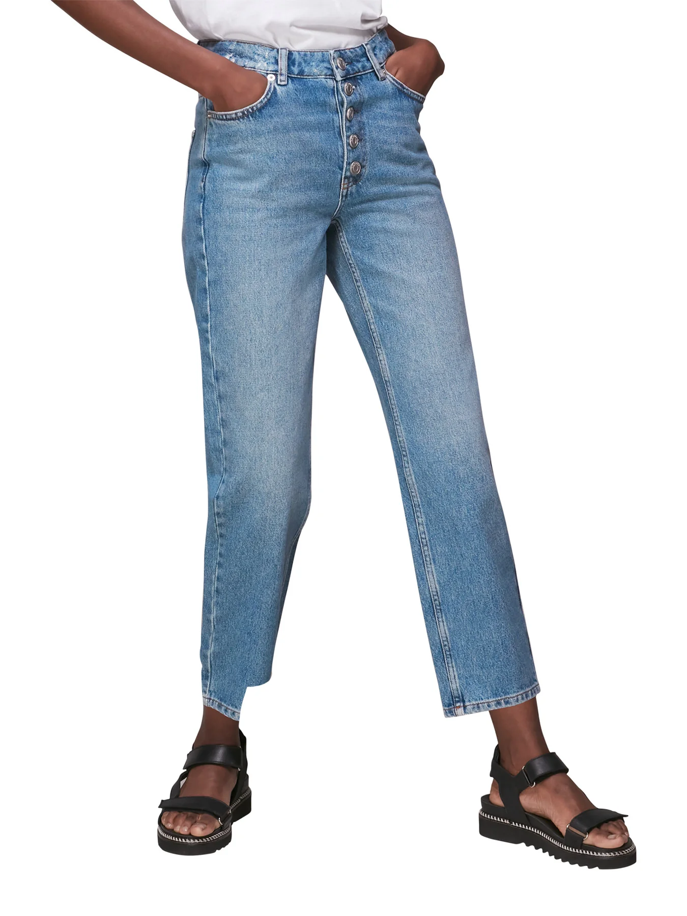 Hollie Button Front Jean - Image 2