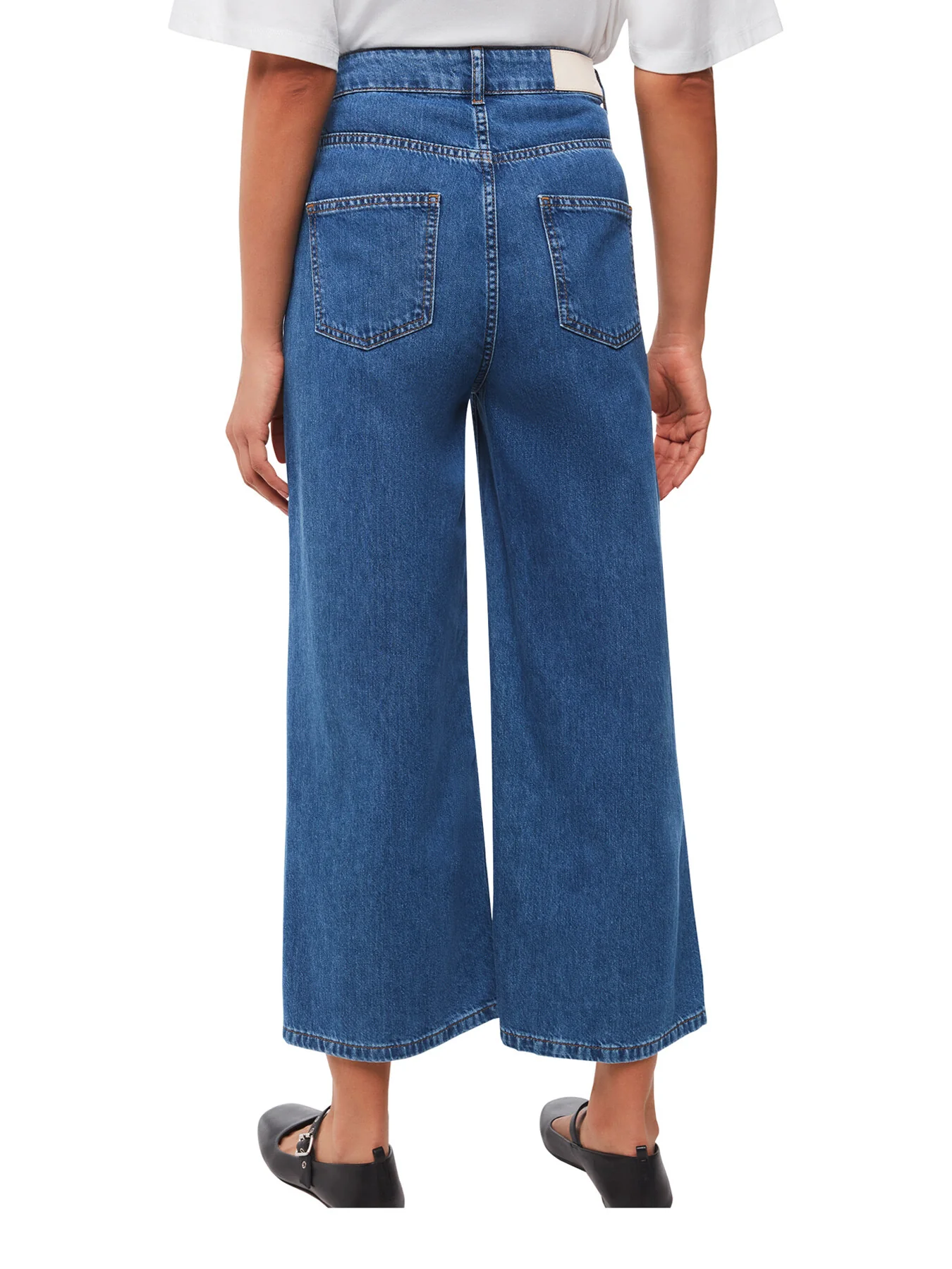 Wide Leg Cropped Jean - Image 3