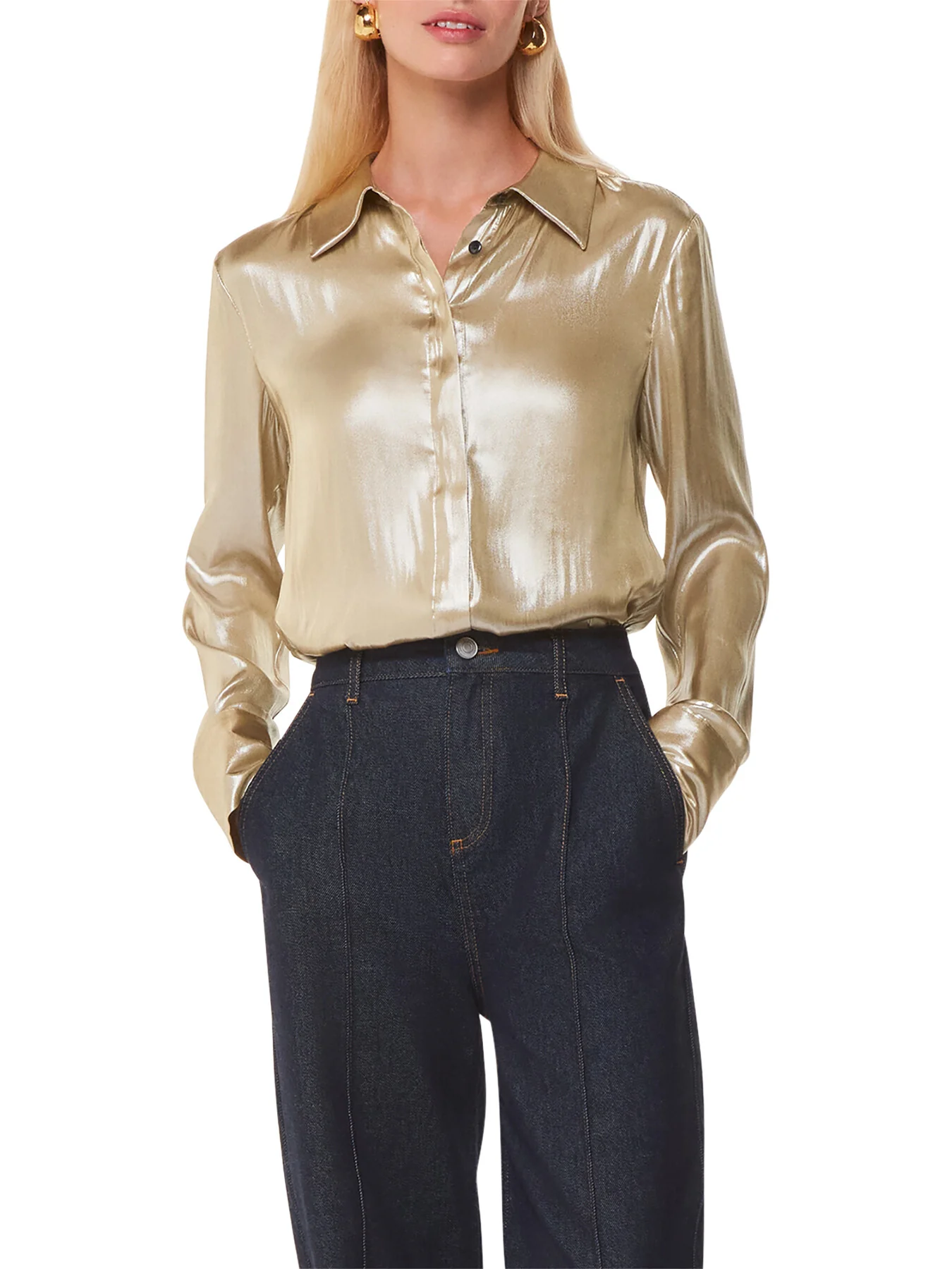 Lucie Metallic Shirt - Image 2