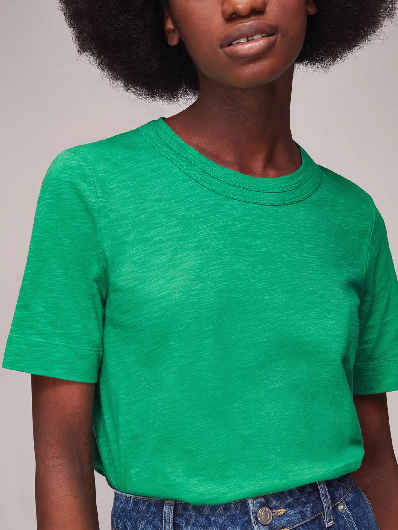 Rosa Double Trim T-Shirt - Image 2
