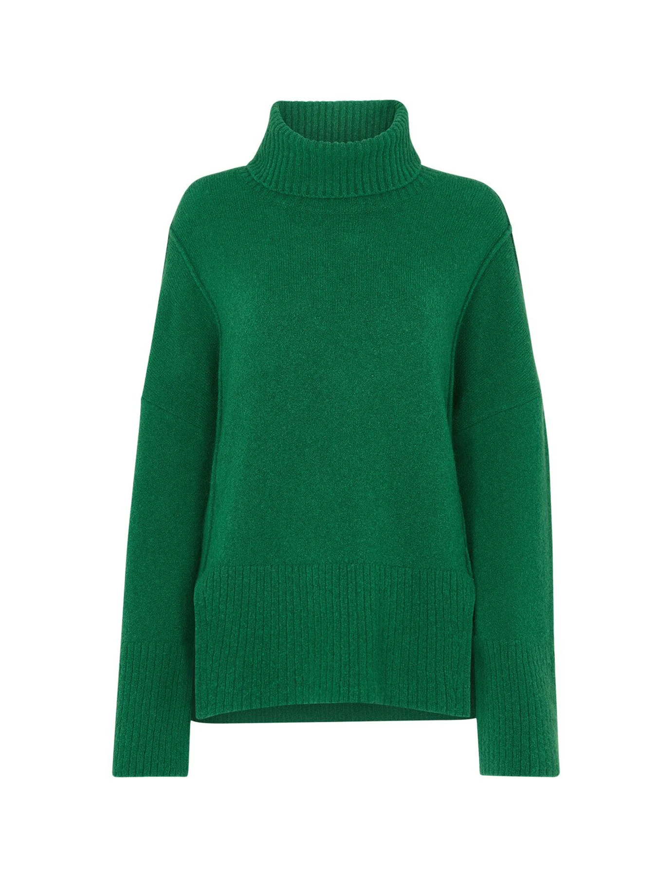 Wool Mix Roll Neck Knit