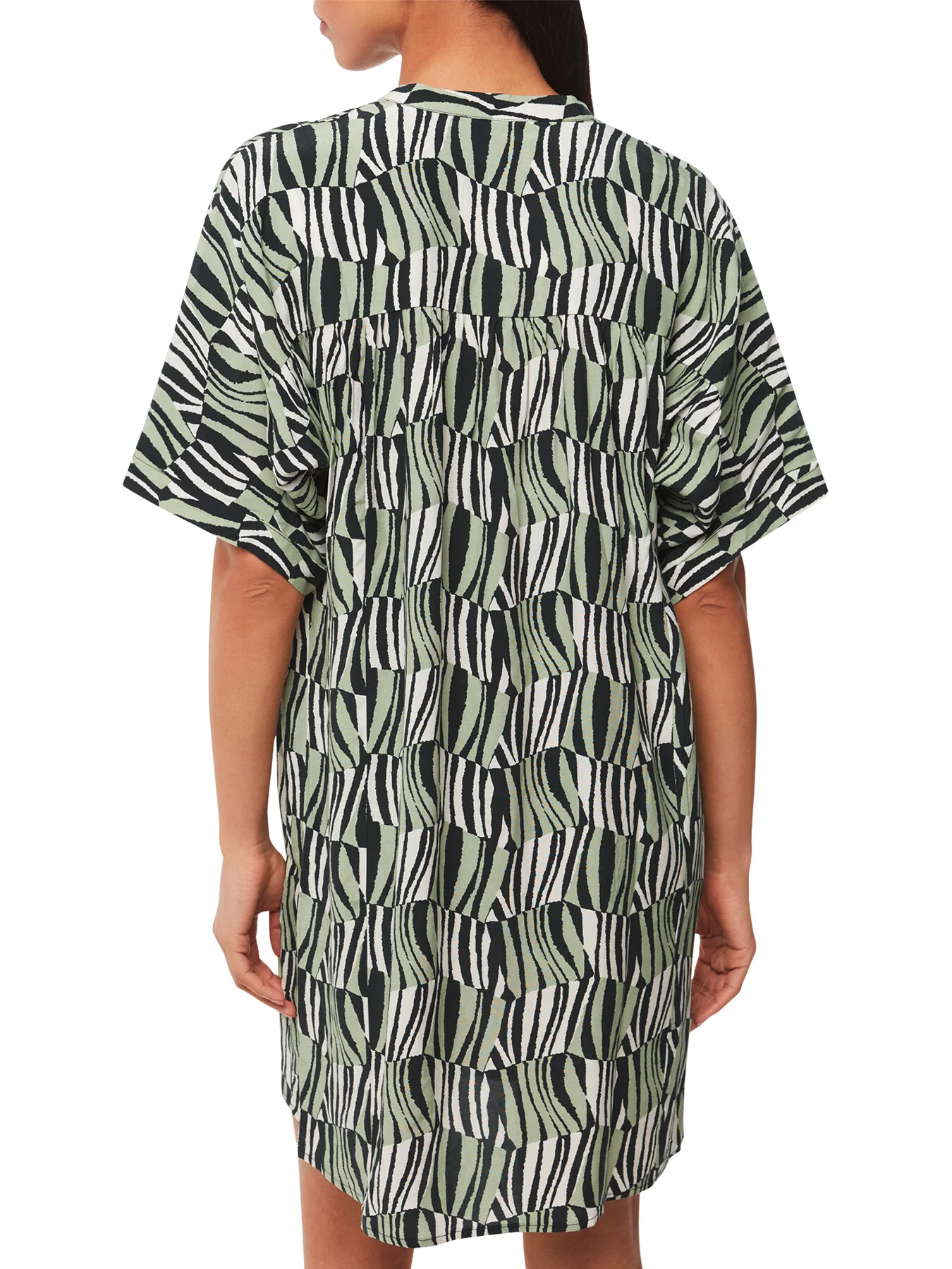 Checkerboard Tiger Print Dress - Image 3