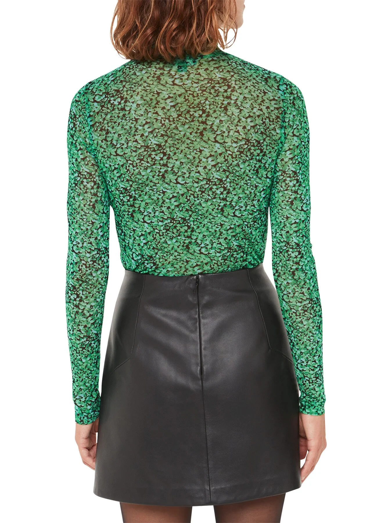 Dappled Floral High Neck Mesh - Image 3