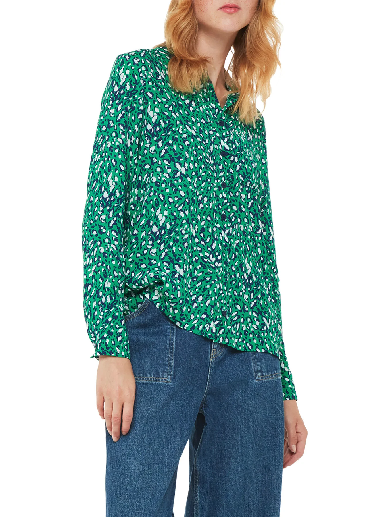 Flowing Leopard Print Shirt - Image 2