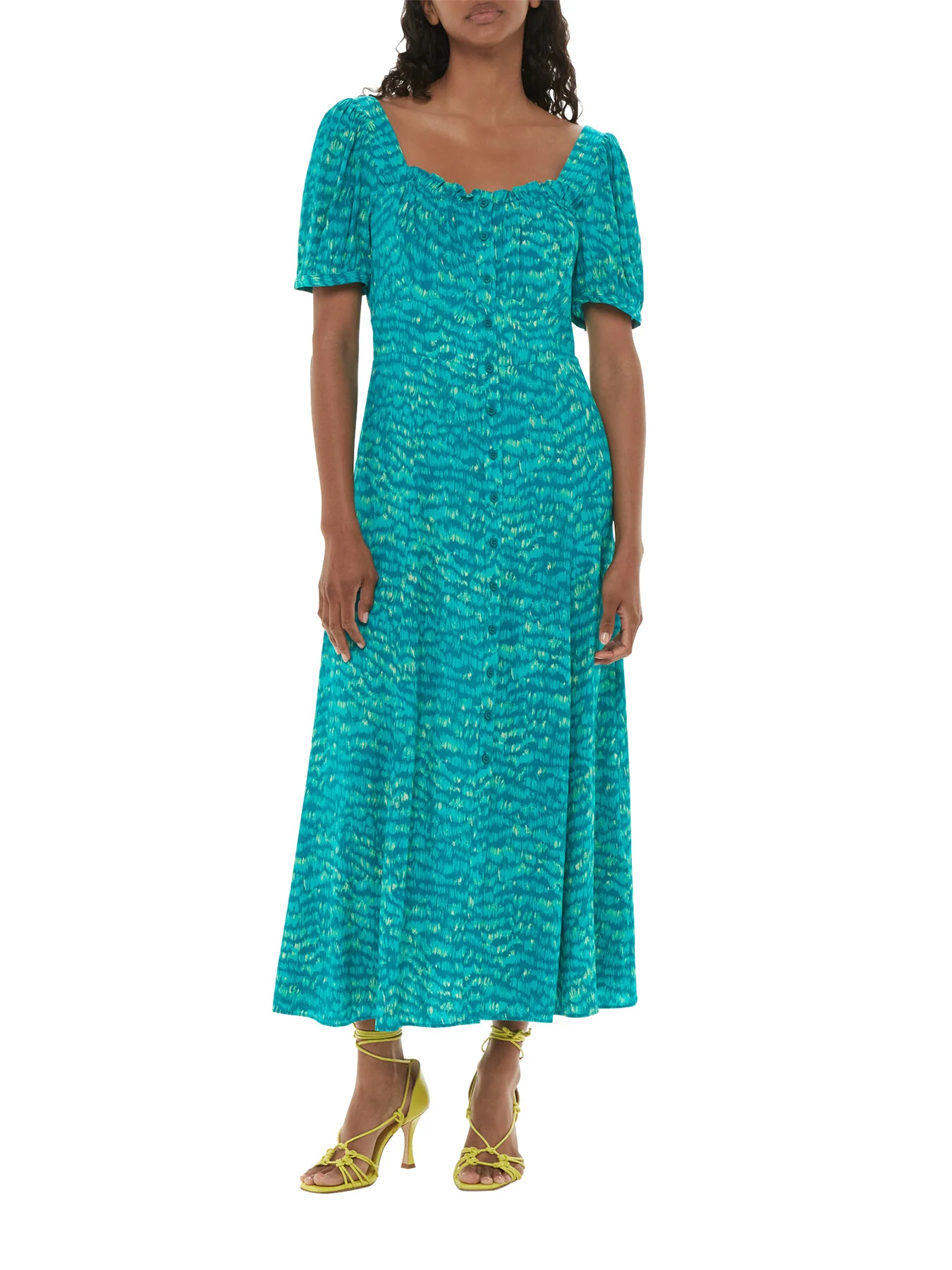 Sketched Grass Midi Dress - Image 2