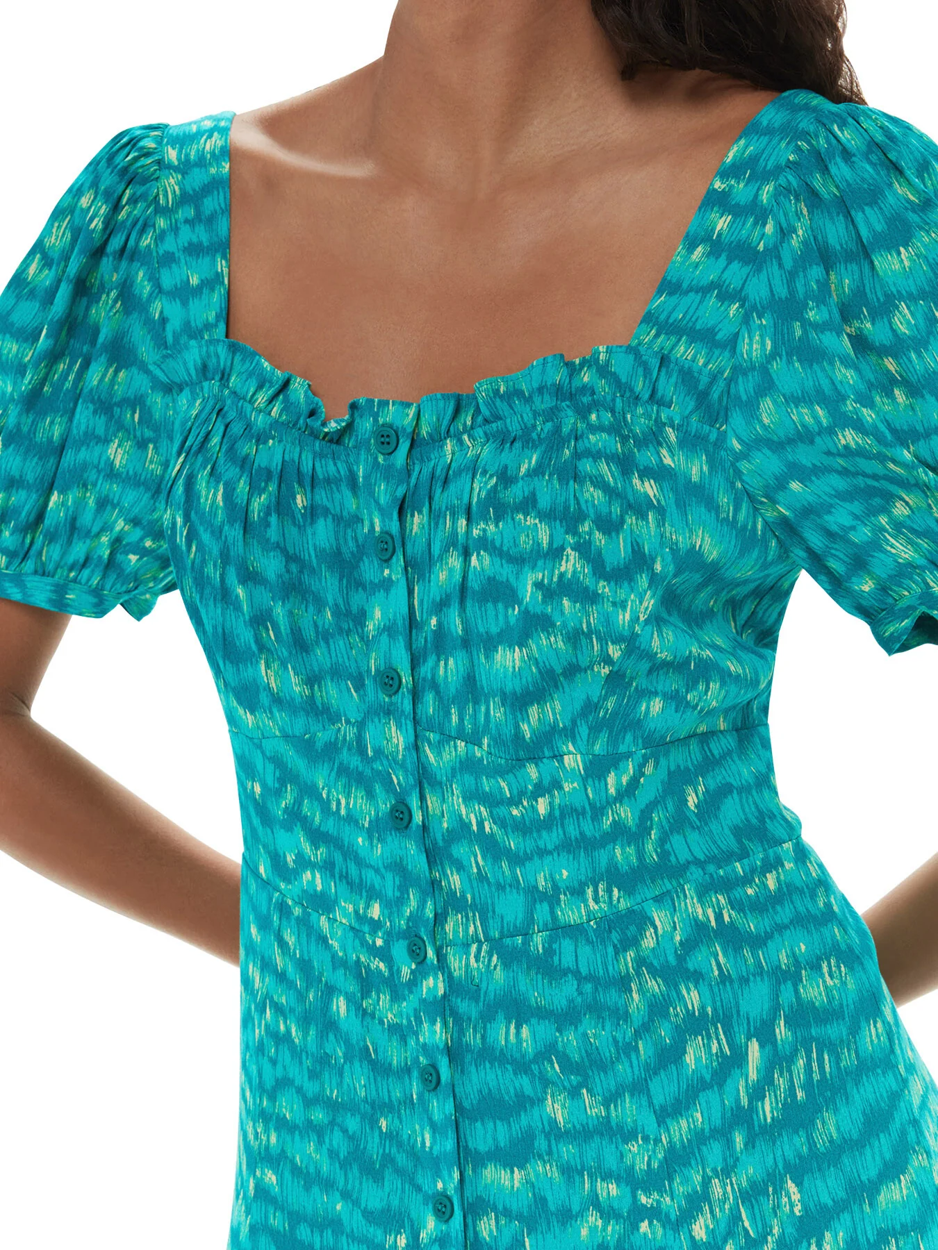Sketched Grass Midi Dress - Image 4