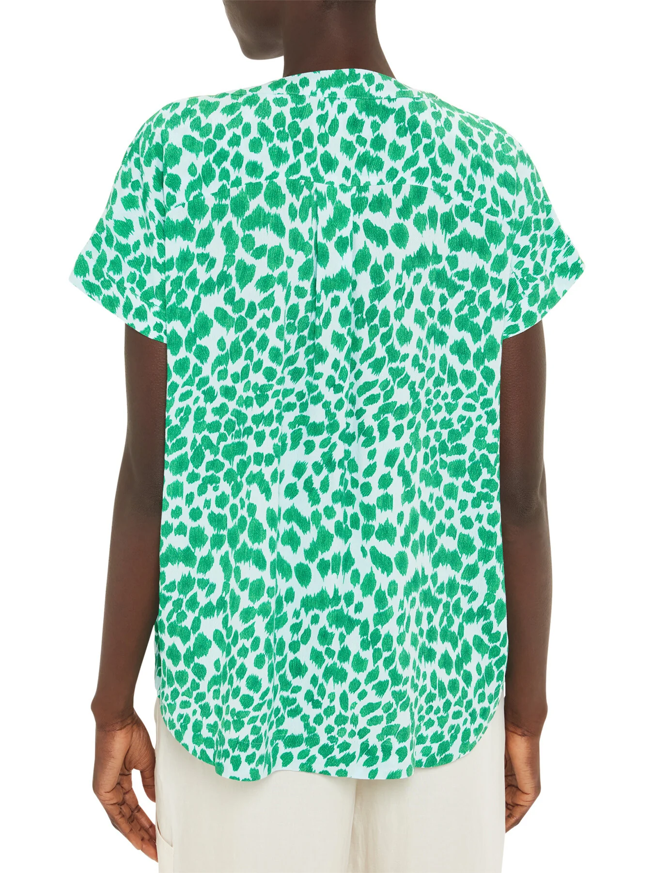Smooth Leopard Print Blouse - Image 3