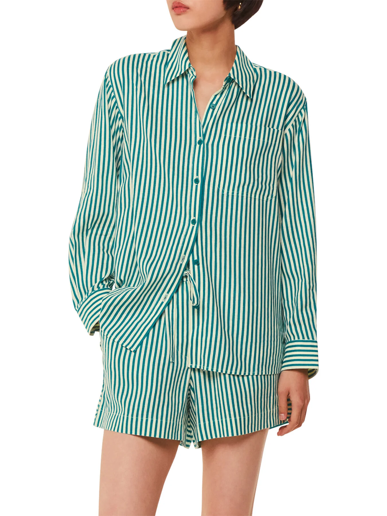 Stripe Linen Blend Shirt - Image 2