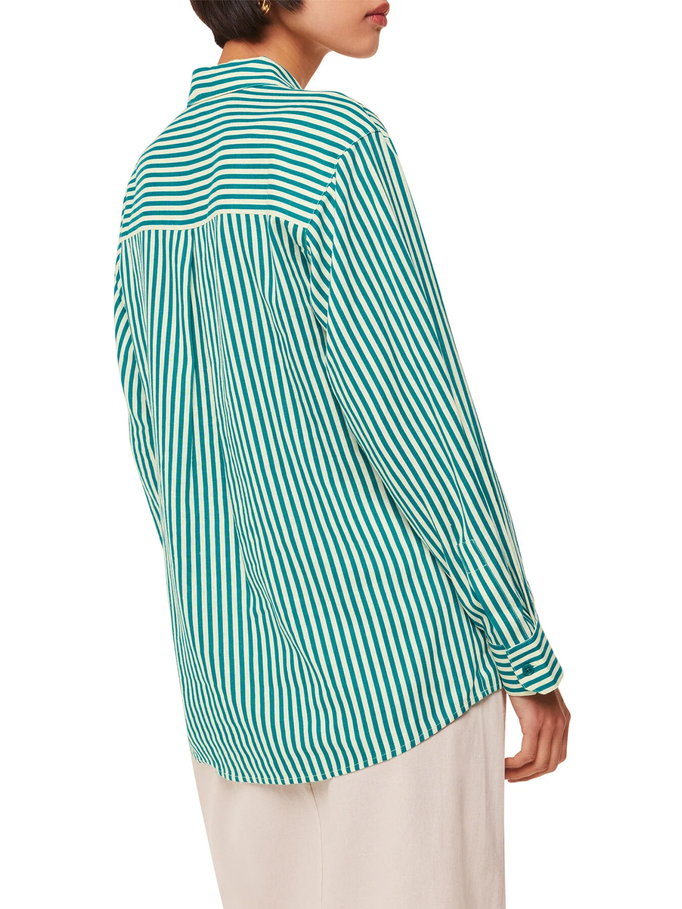 Stripe Linen Blend Shirt - Image 3