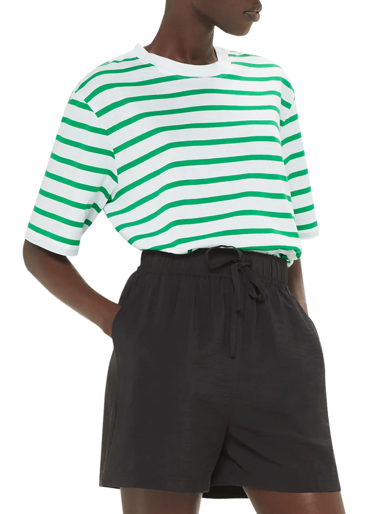 Stripe Short Sleeve Top - Image 4