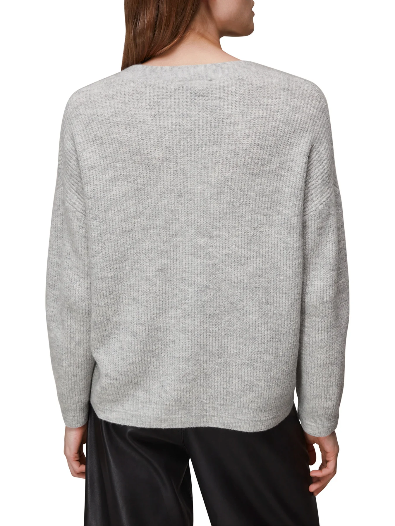 Easy Wool Mix Rib Cardigan - Image 3