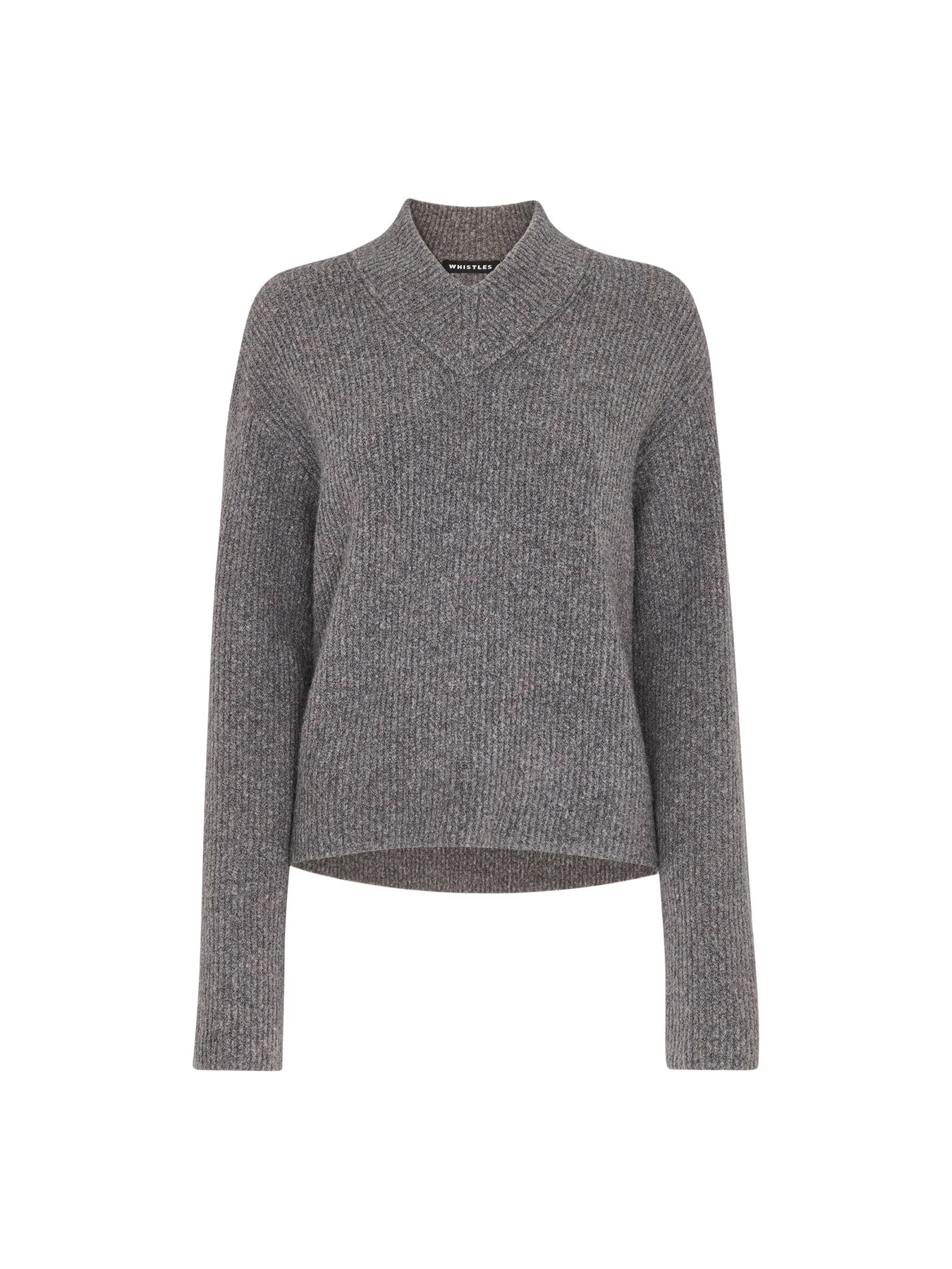 V Neck Wool Mix Knit