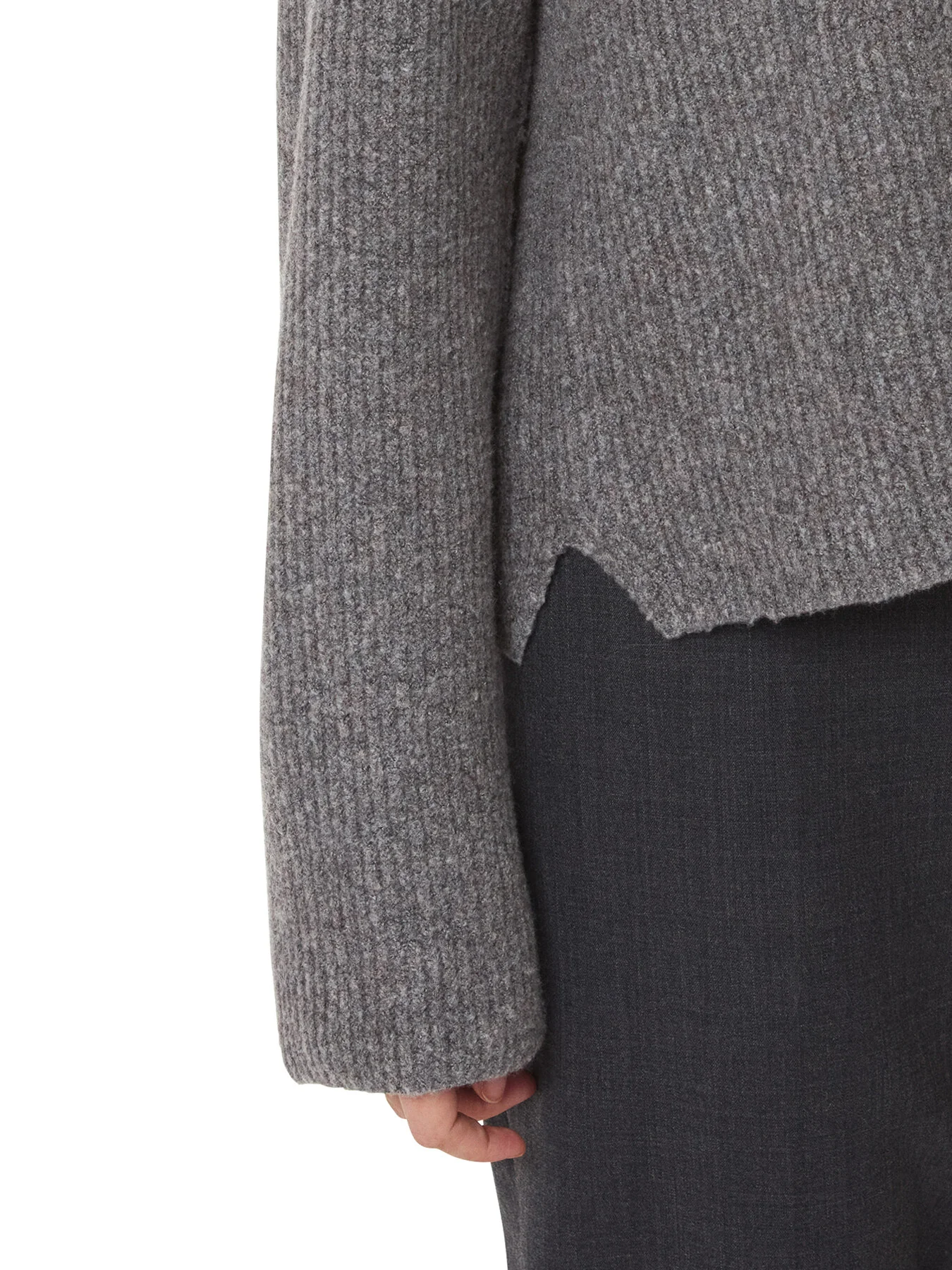 V Neck Wool Mix Knit - Image 4