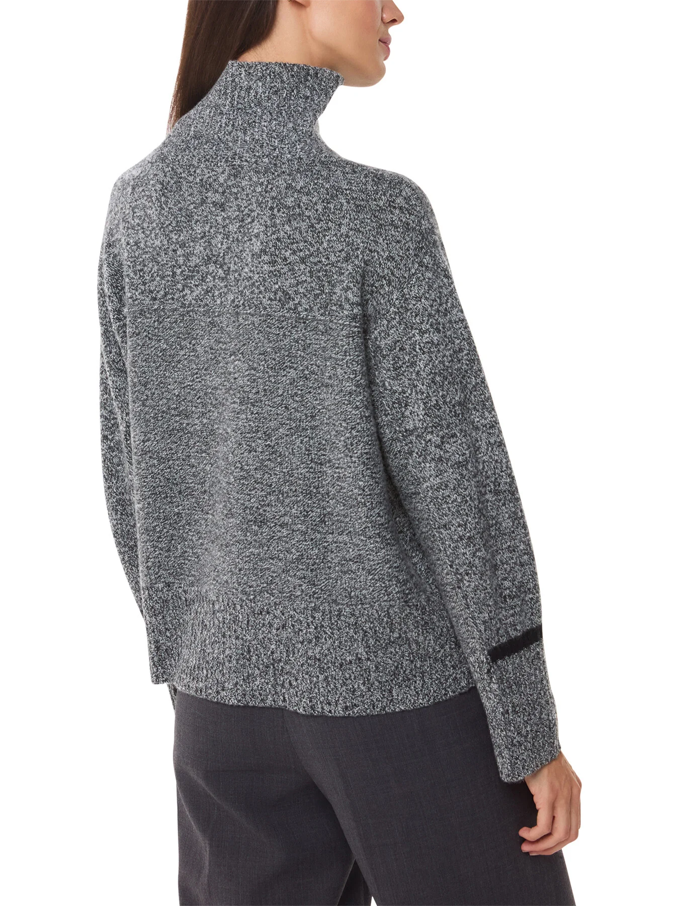 Wool Fleck Roll Neck Knit - Image 3