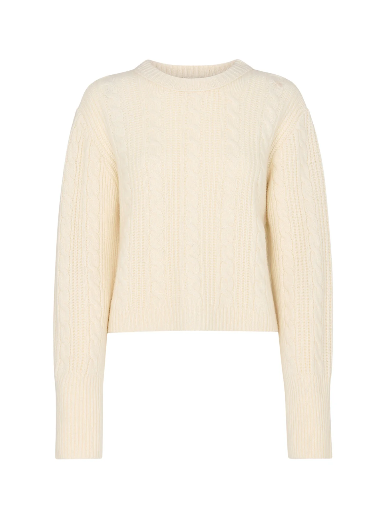 Cable Detail Crew Neck Knit