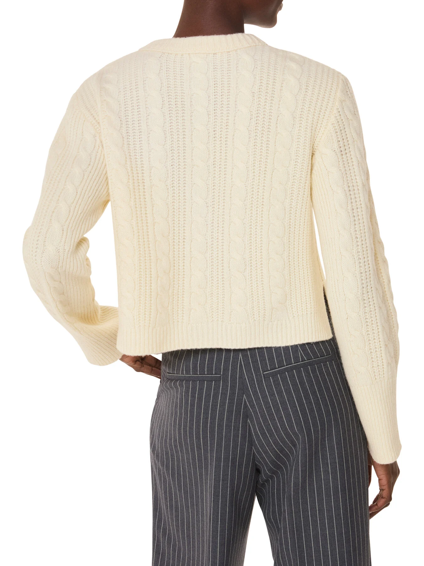 Cable Detail Crew Neck Knit - Image 3