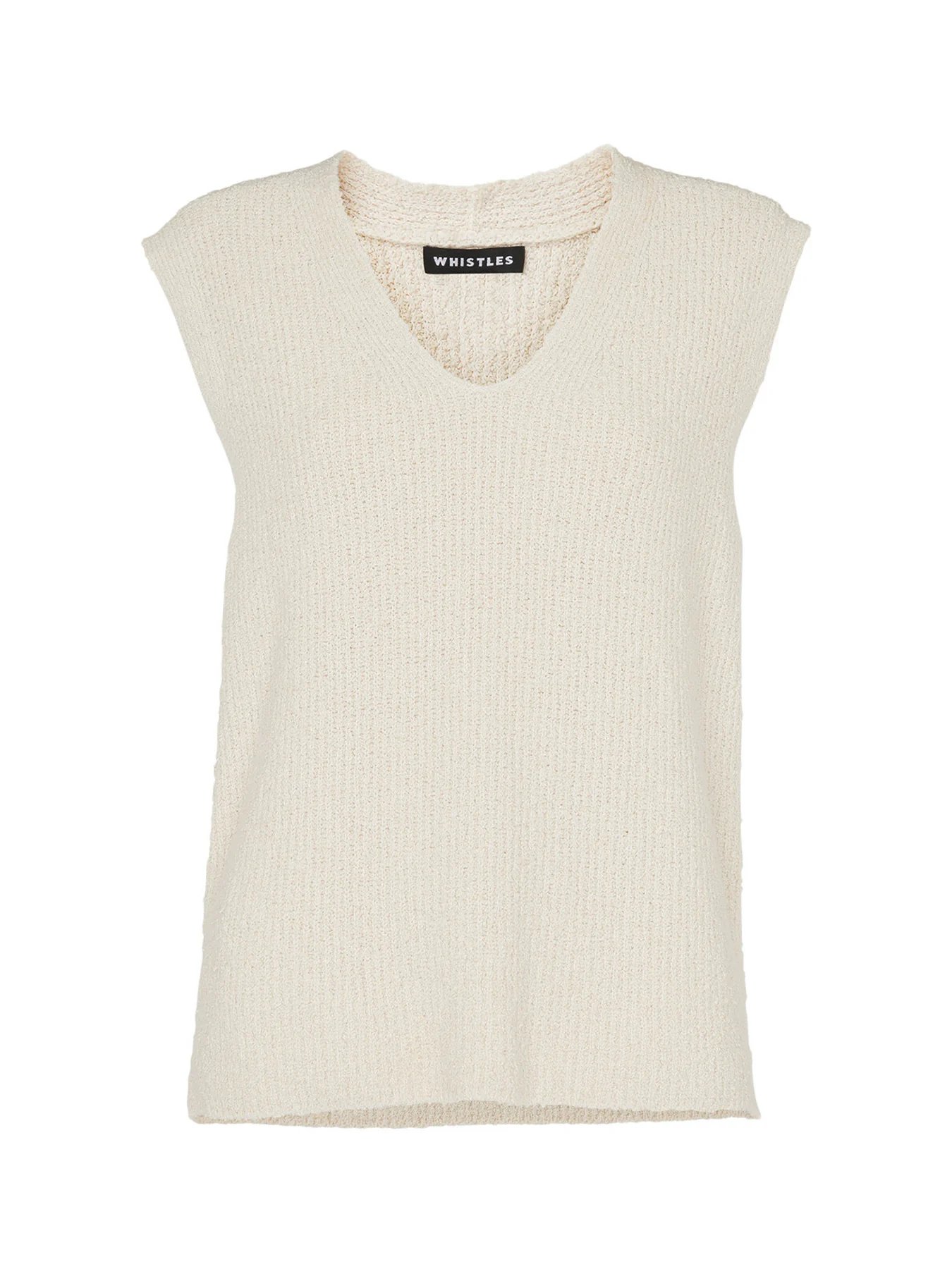 Cotton Textured V Neck Tank