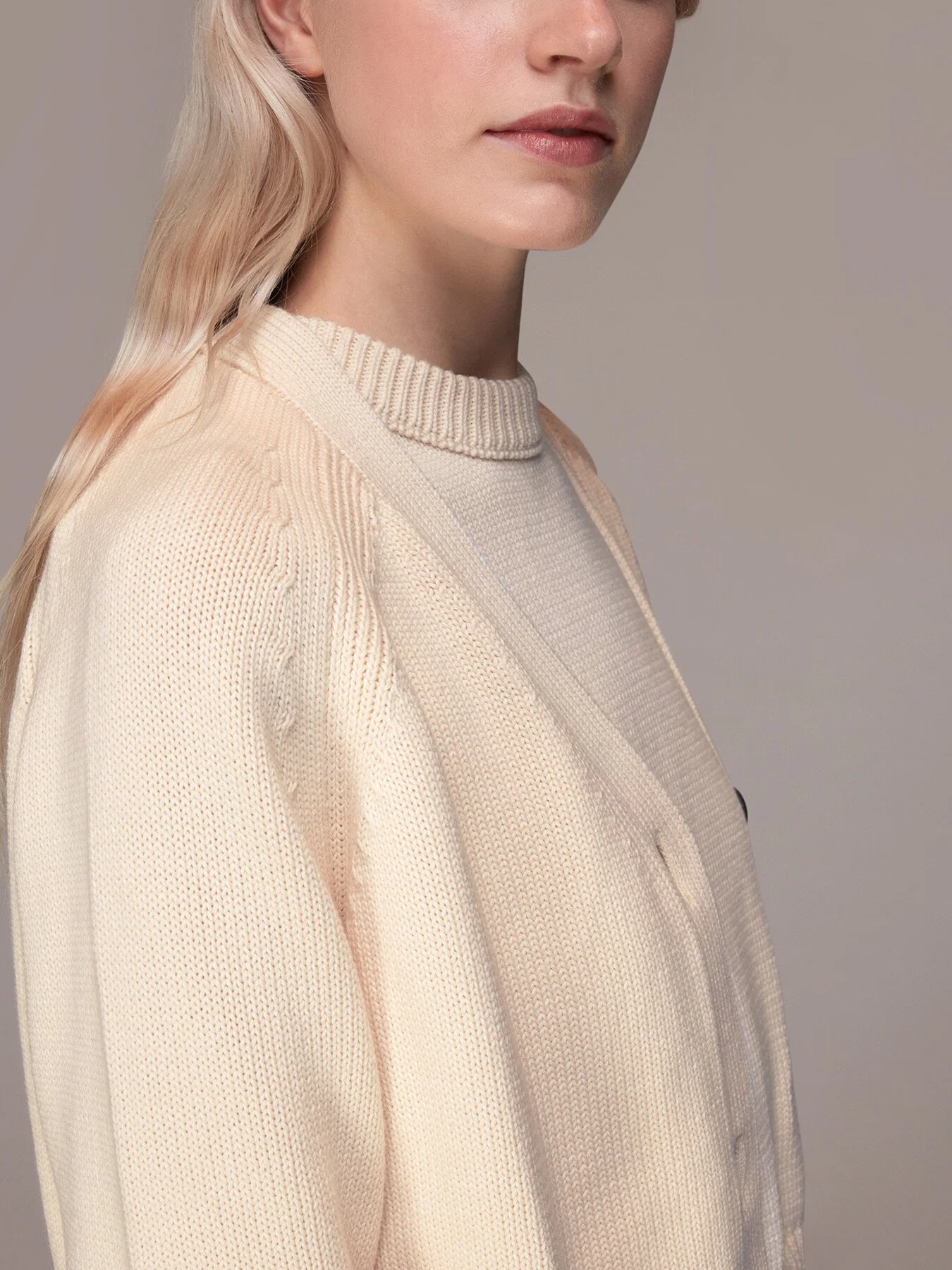 Karine Rib Detail Cardigan - Image 5