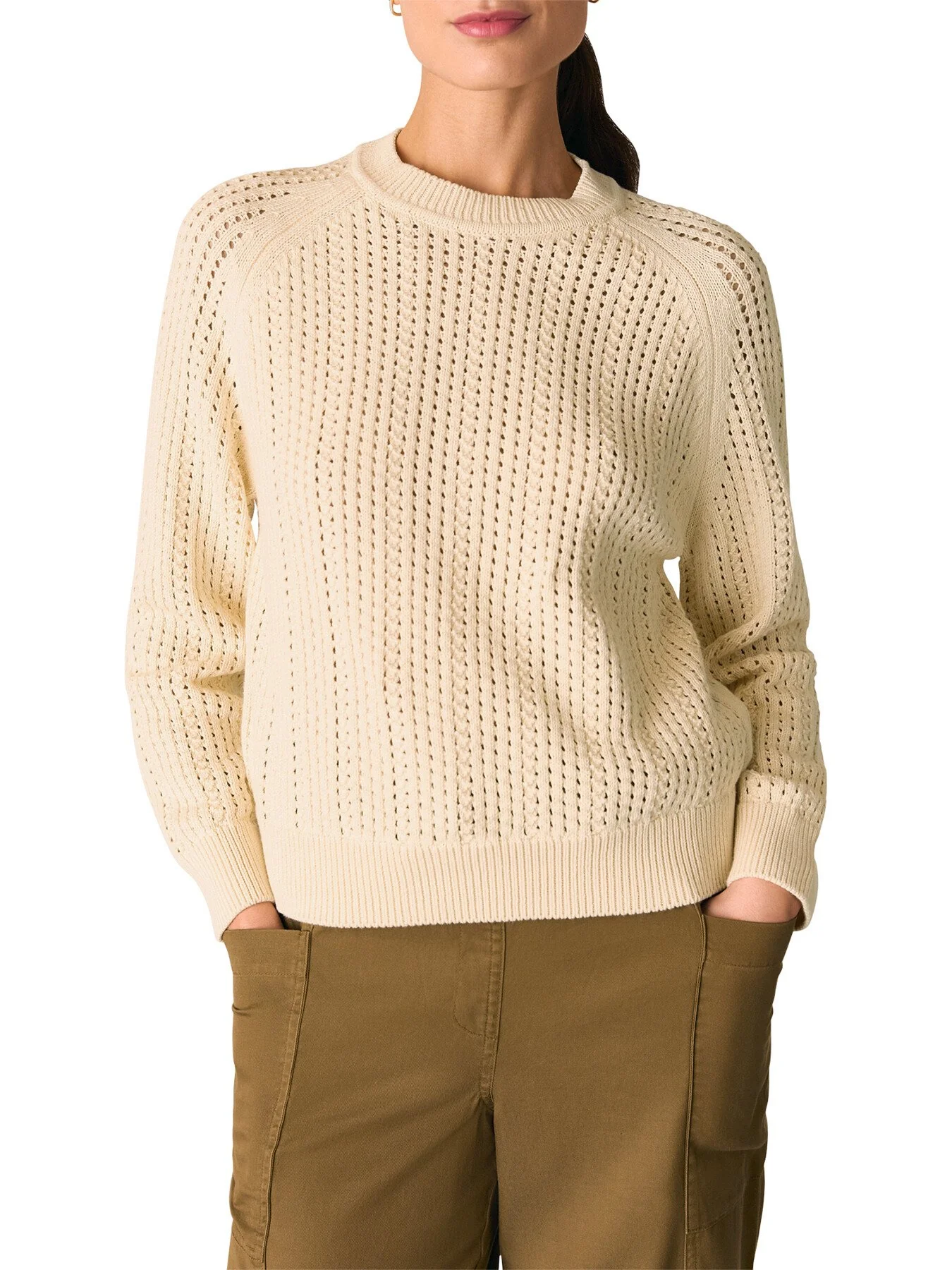 Pointelle Crew Neck Knit - Image 2