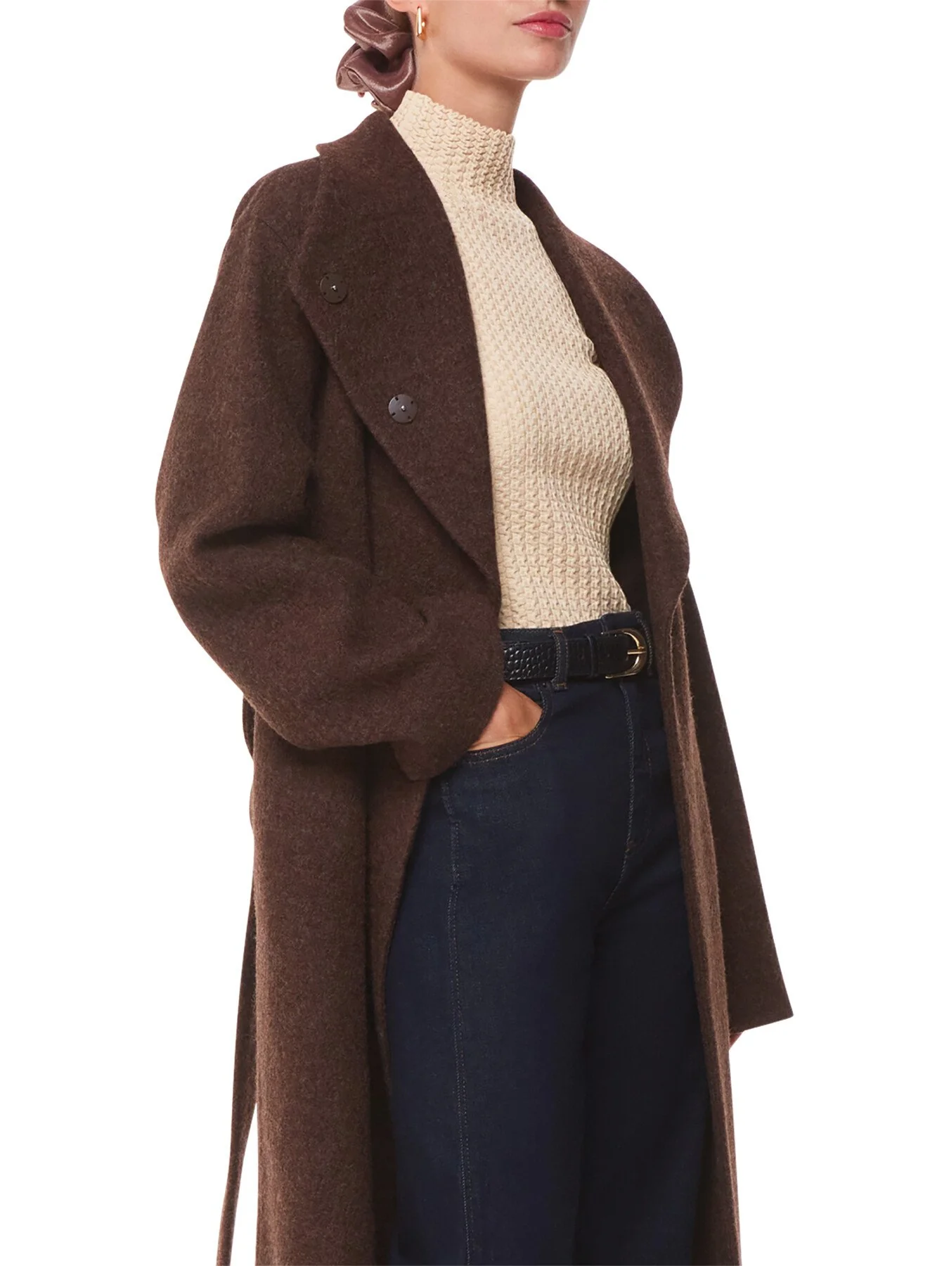 Textured Detail High Neck Knit - Image 2