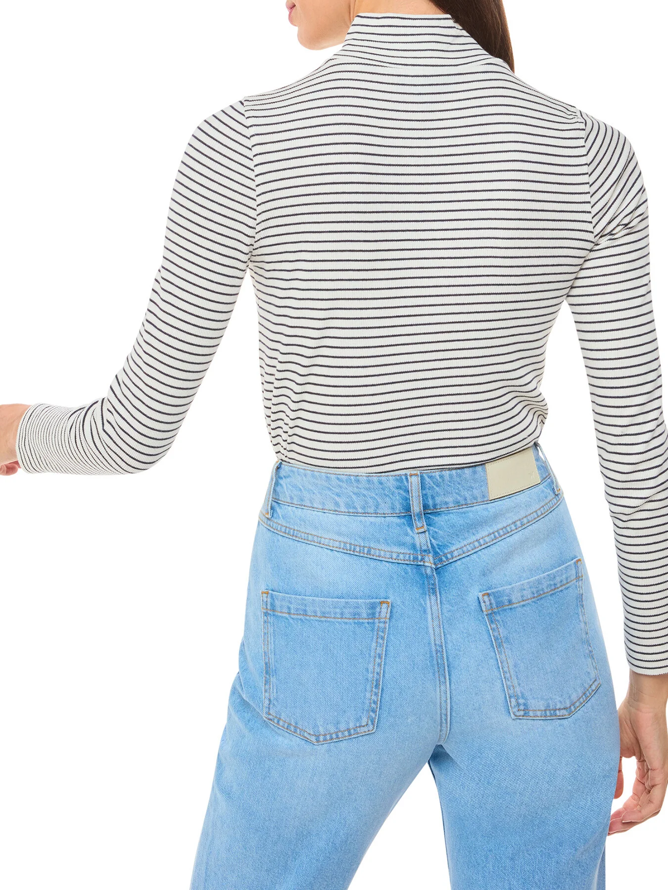 Stripe Rib Detail Polo - Image 3
