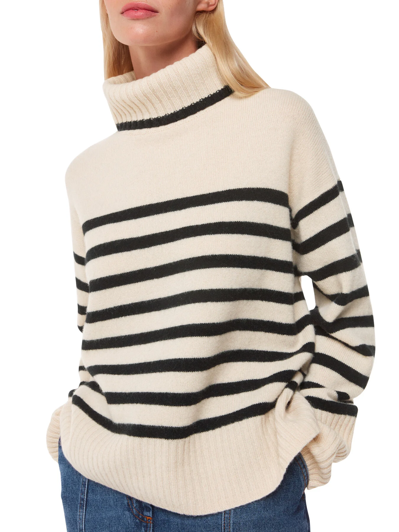 Stripe Wool Roll Neck - Image 4