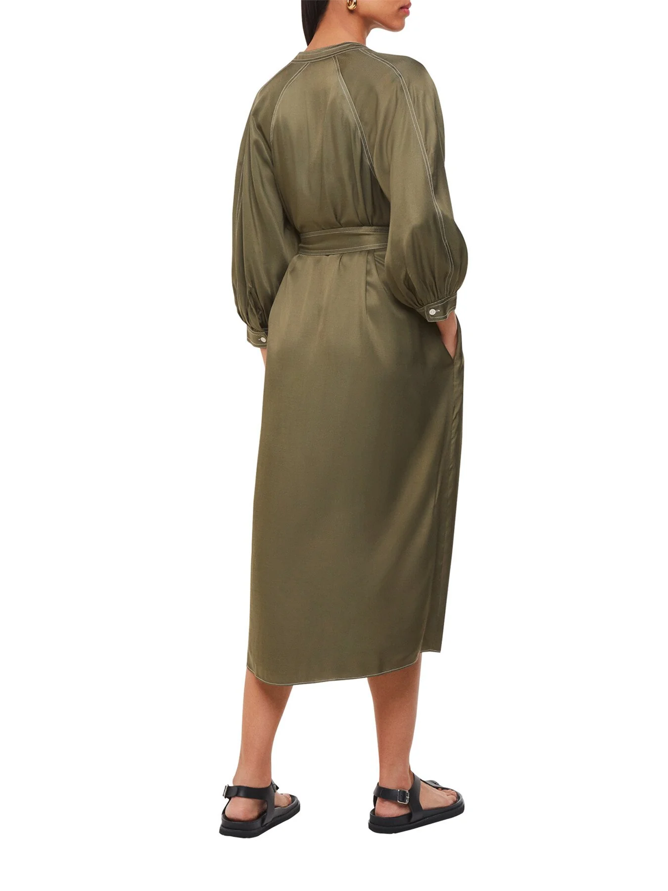 Mabel Topstitch Dress - Image 3