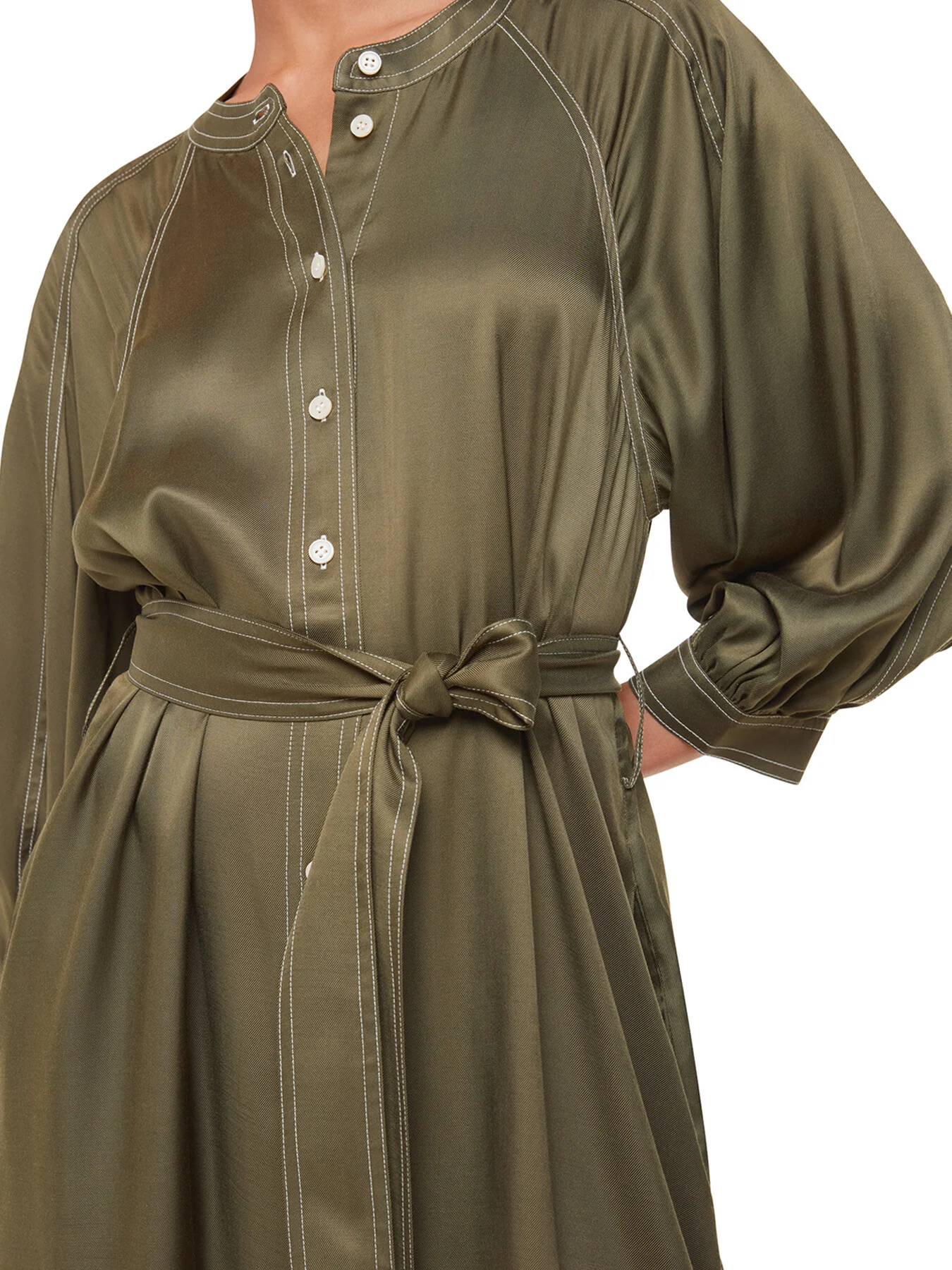 Mabel Topstitch Dress - Image 4