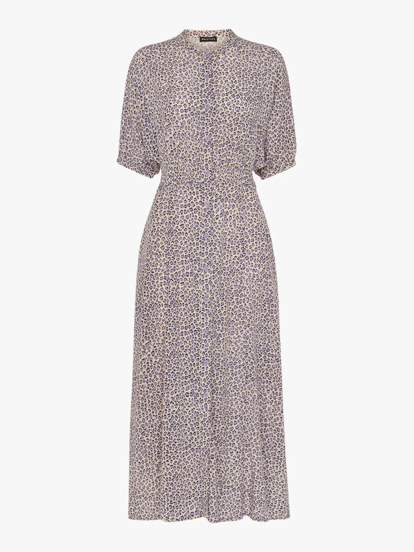 Dashed Leopard Midi Dress