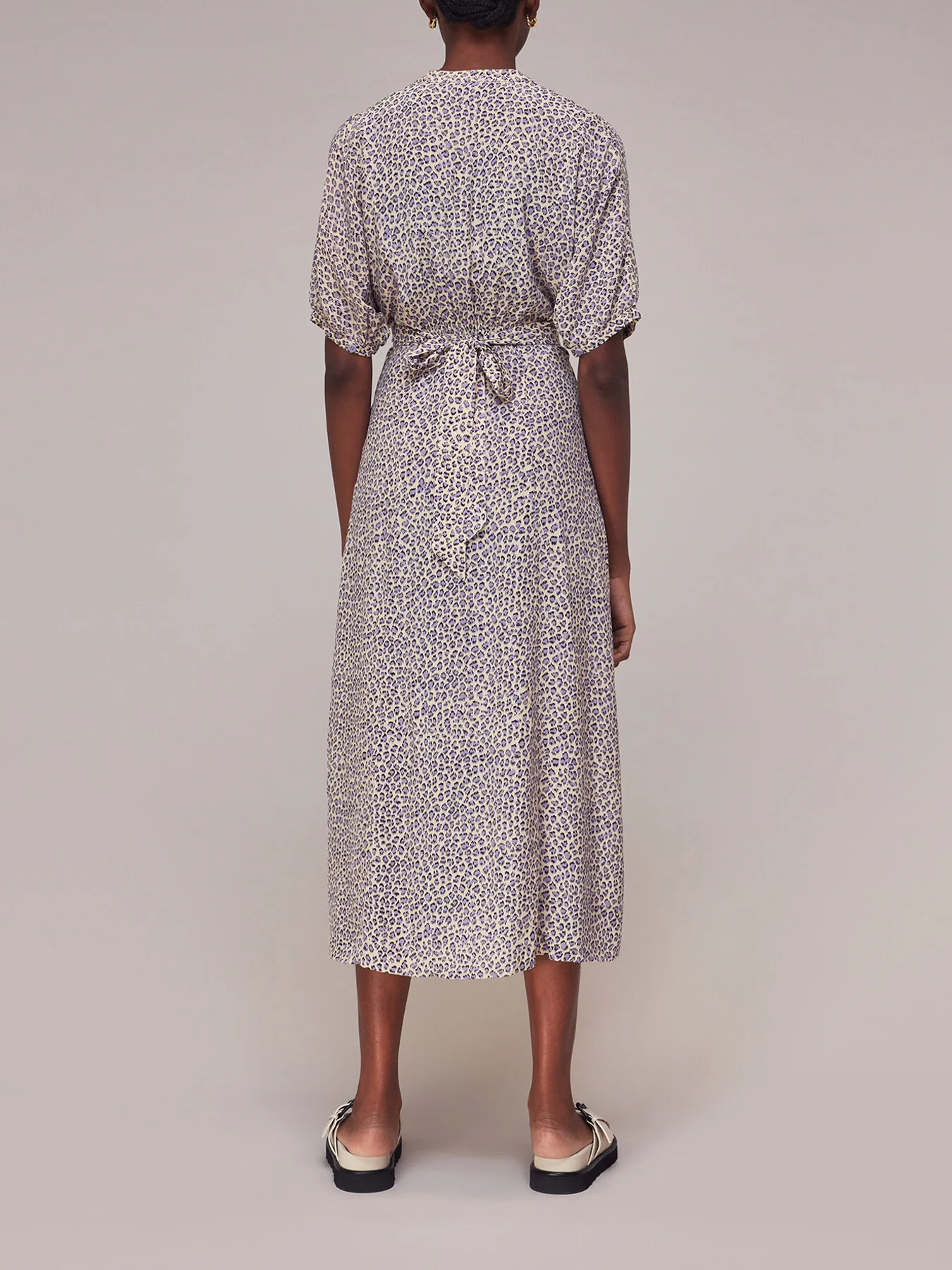 Dashed Leopard Midi Dress - Image 3