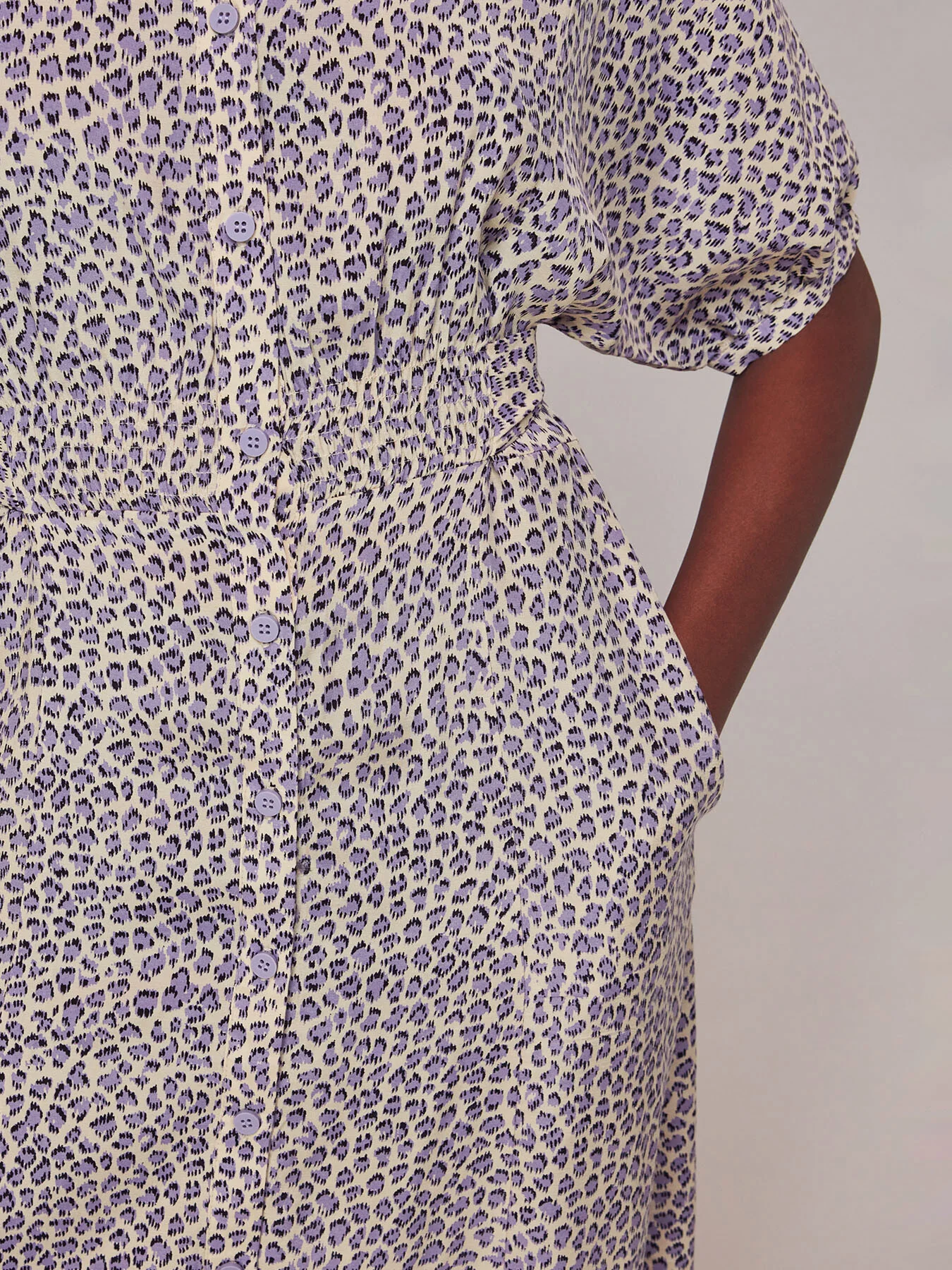 Dashed Leopard Midi Dress - Image 6