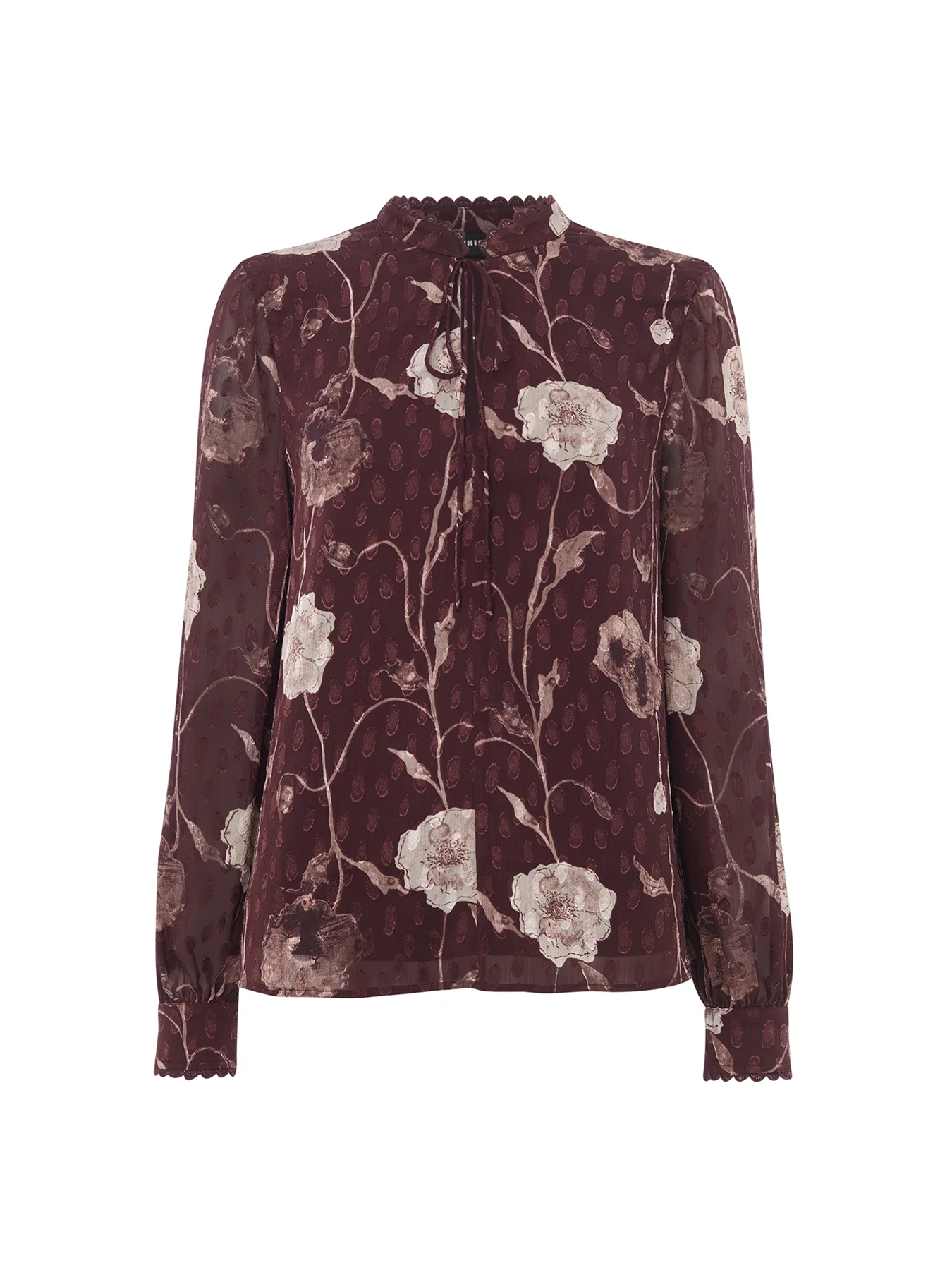 Floral Dobby Blouse Multi