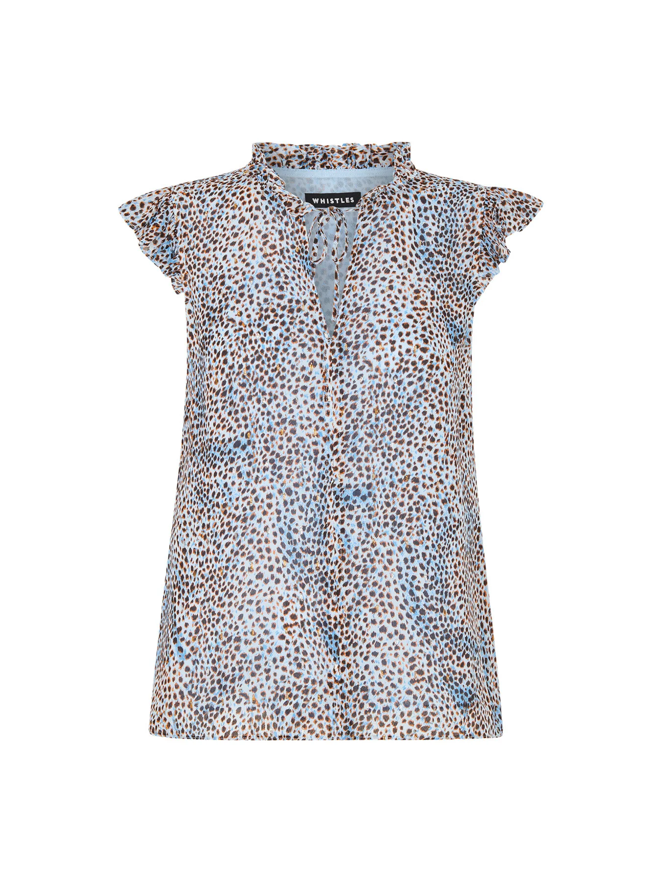 Ink Spot Frill Blouse