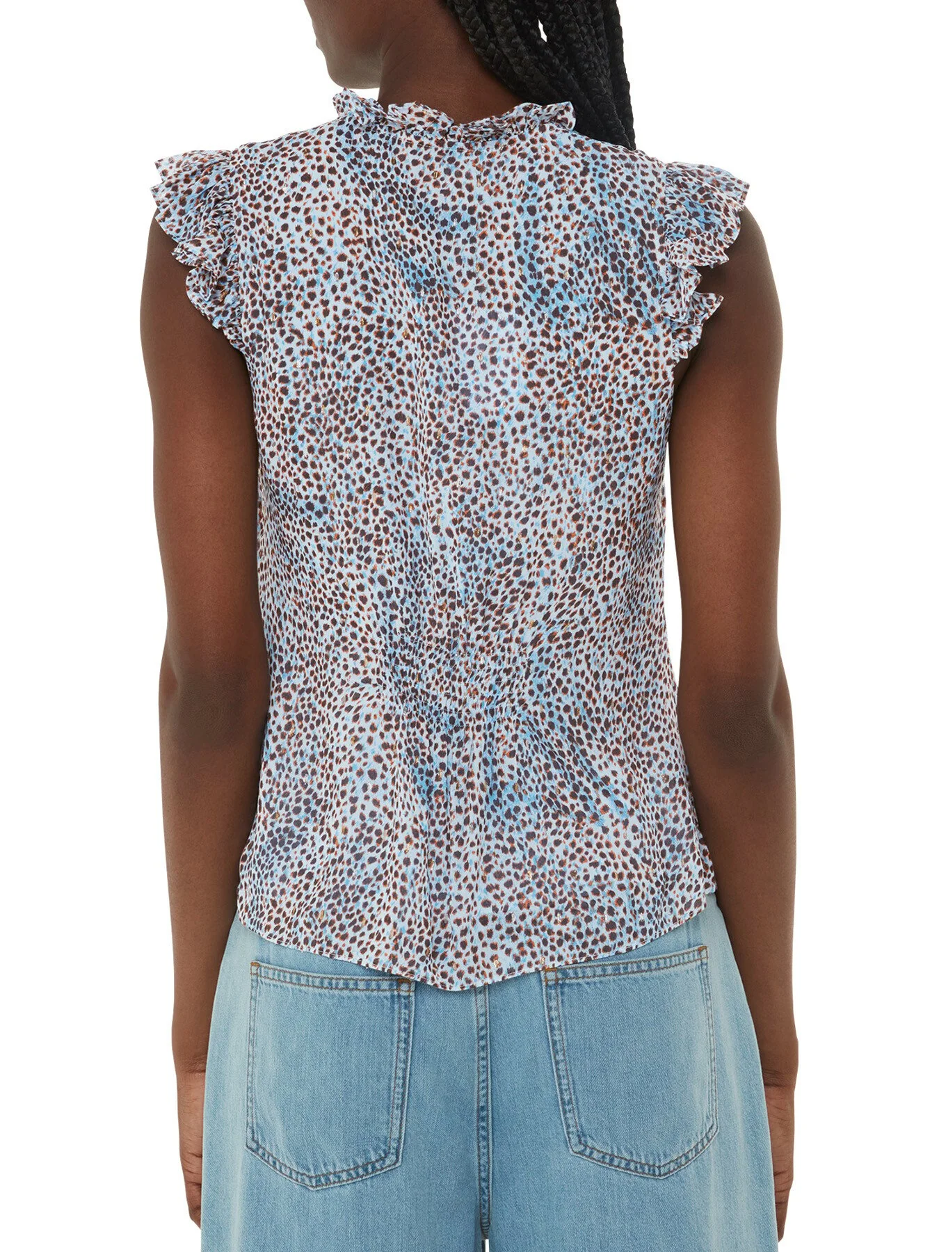 Ink Spot Frill Blouse - Image 3
