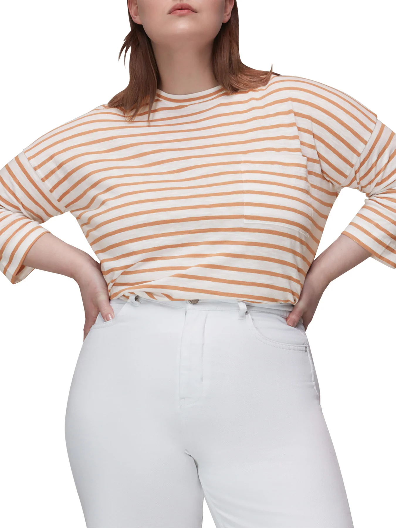 Stripe Cotton Pocket Top - Image 4