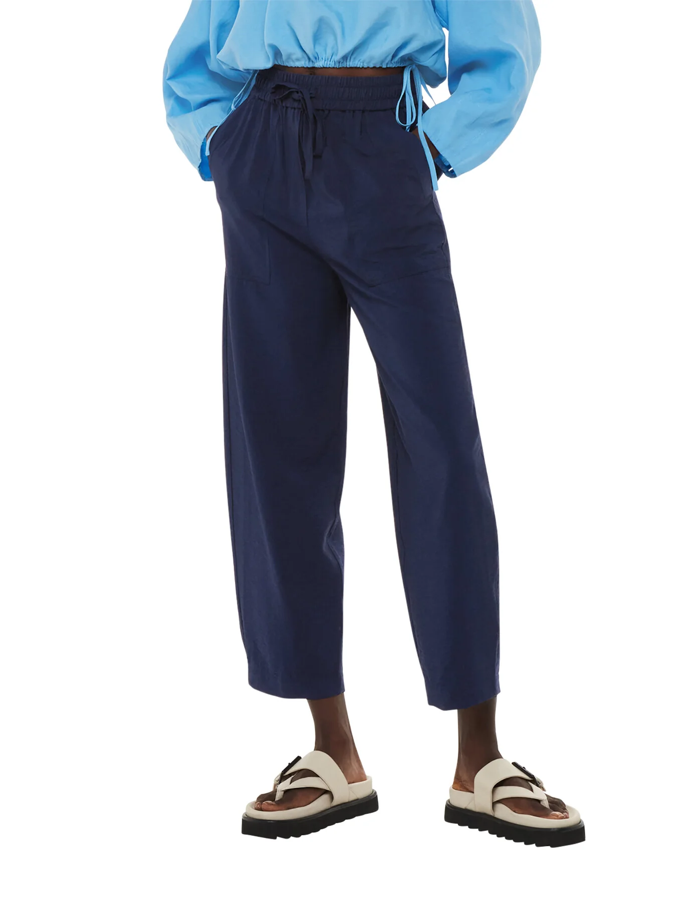 Tie Waist Nicola Trousers - Image 2