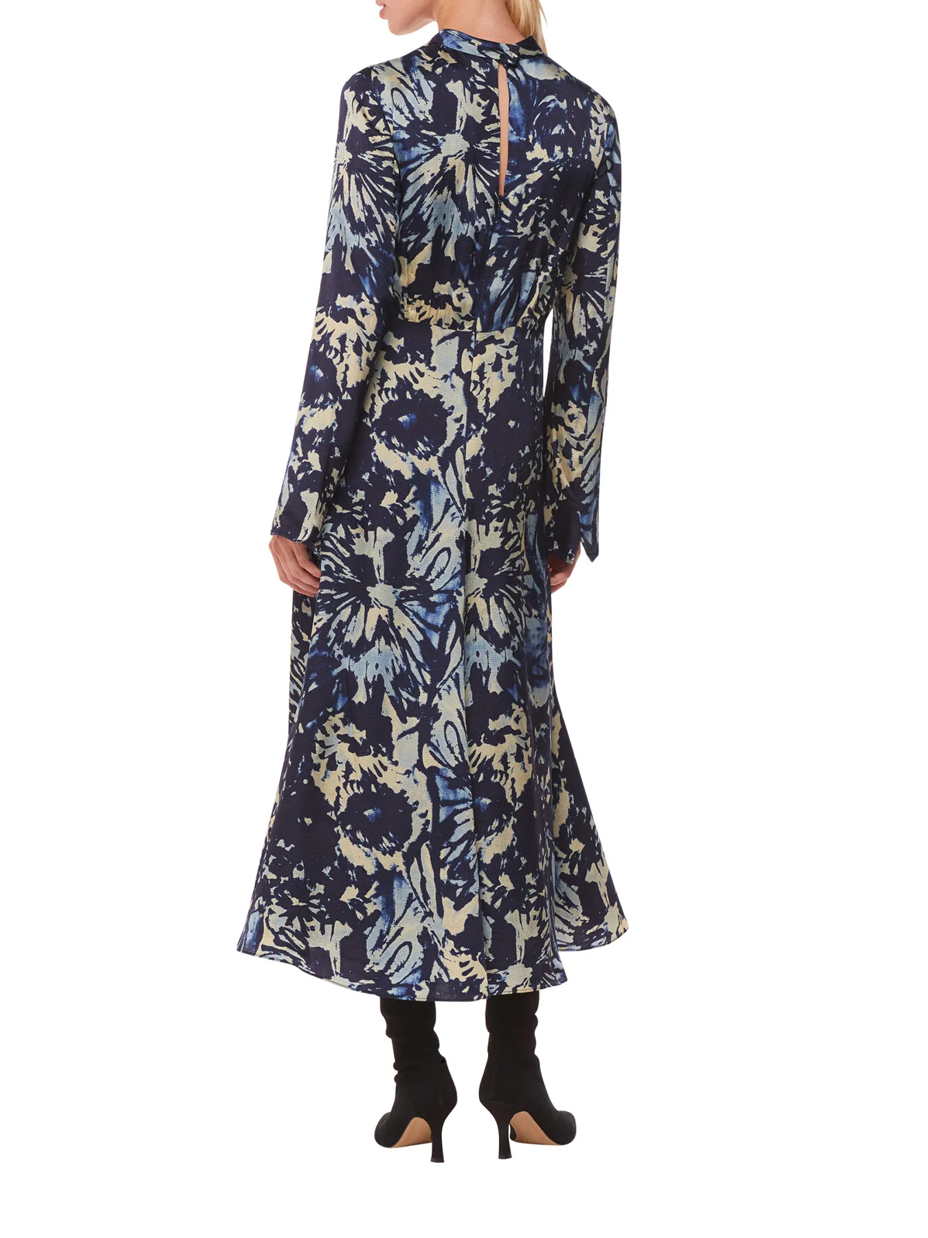 Dazzled Floral Satin Dress - Image 3