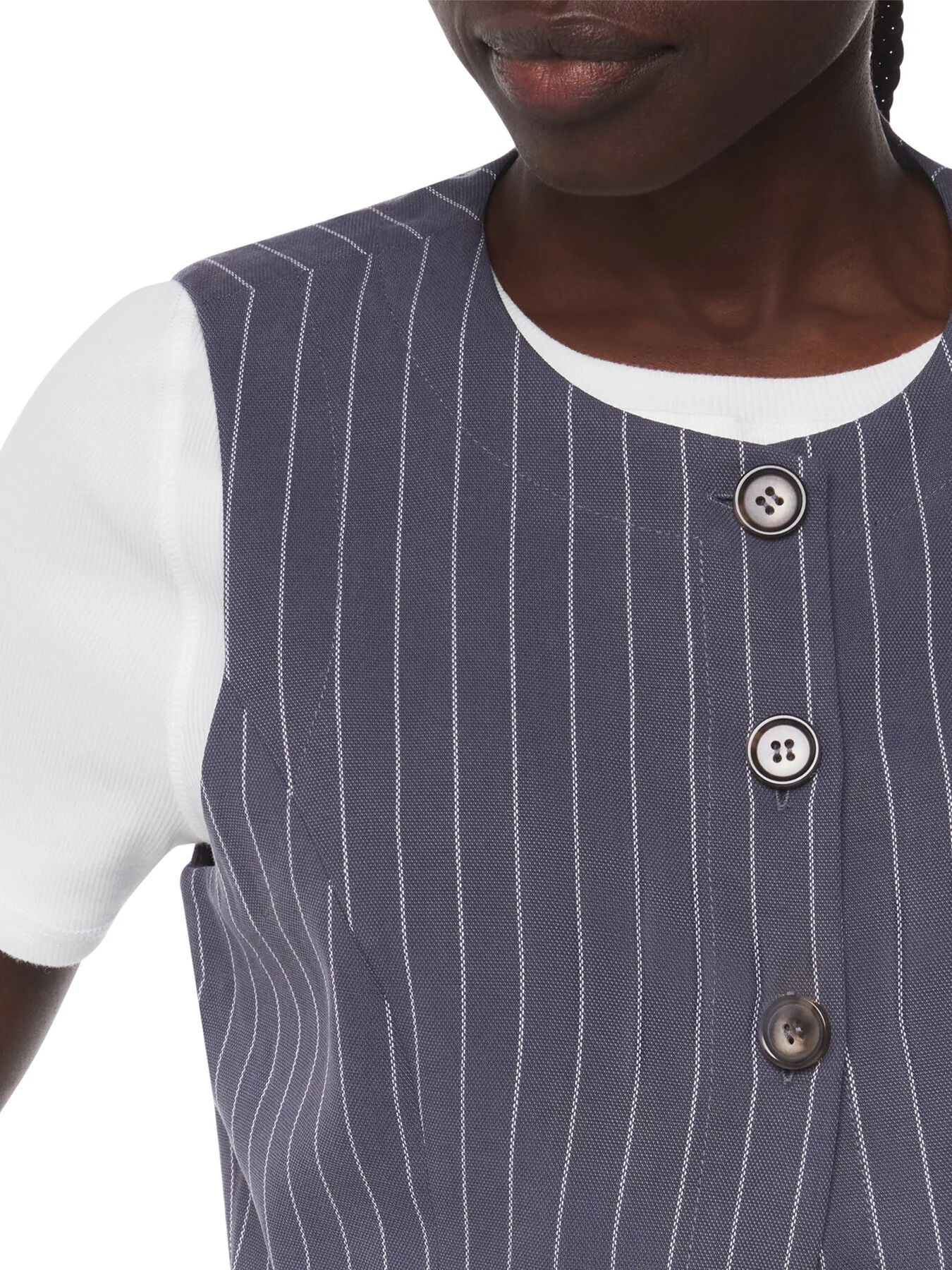 Lottie Pinstripe Waistcoat - Image 4