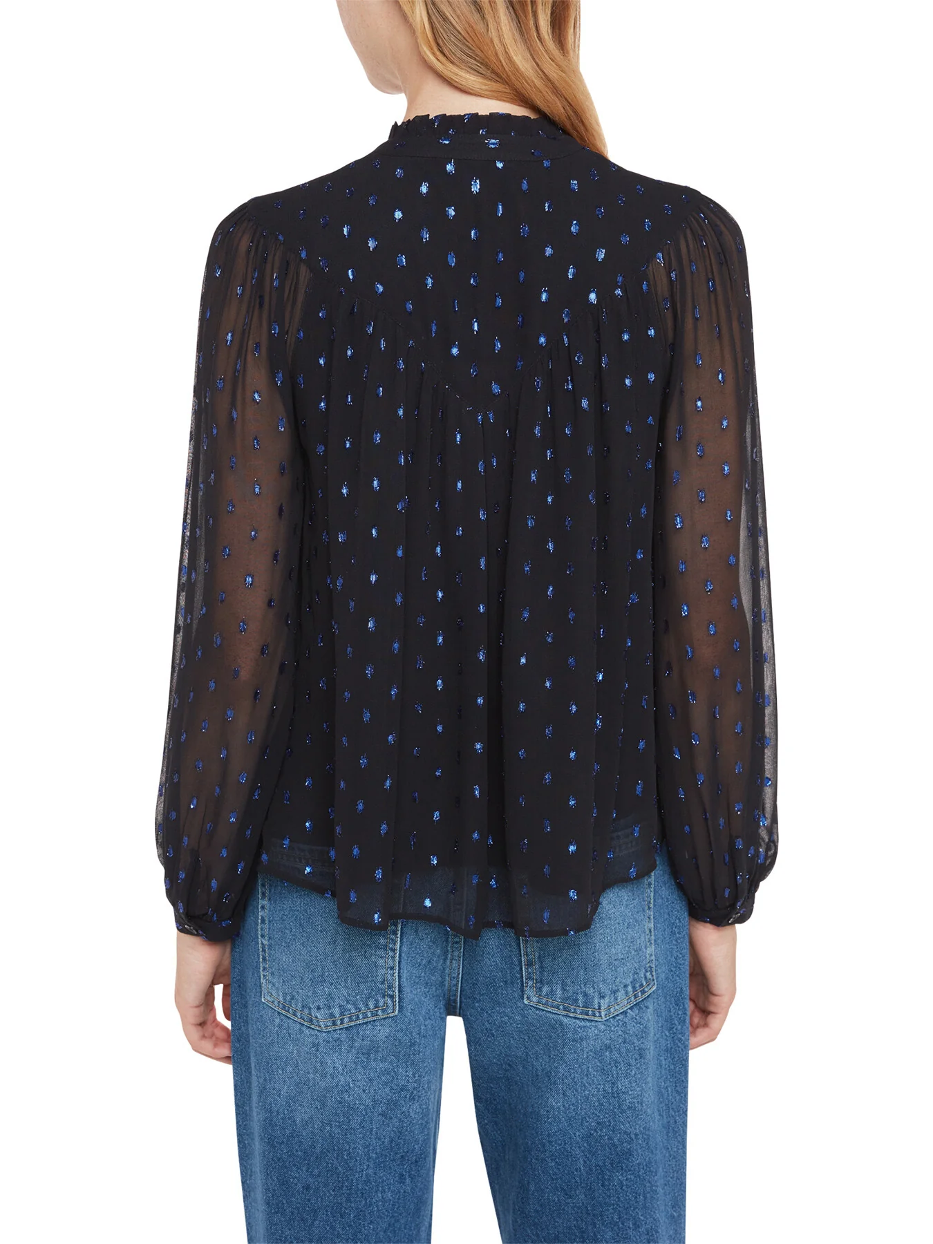 Mia Metallic Dobby Top - Image 3