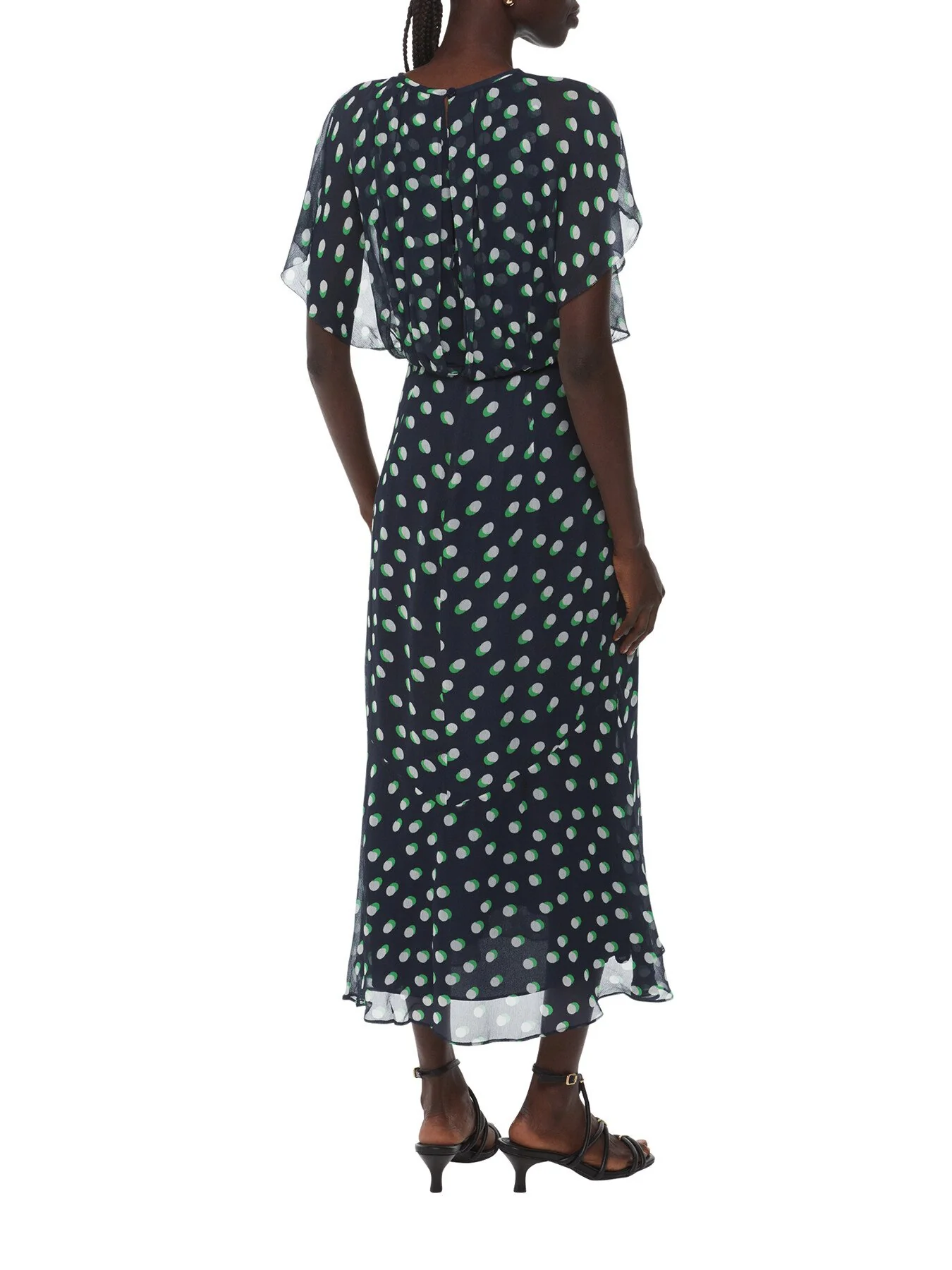 Moon Spot Print Midi Dress - Image 3