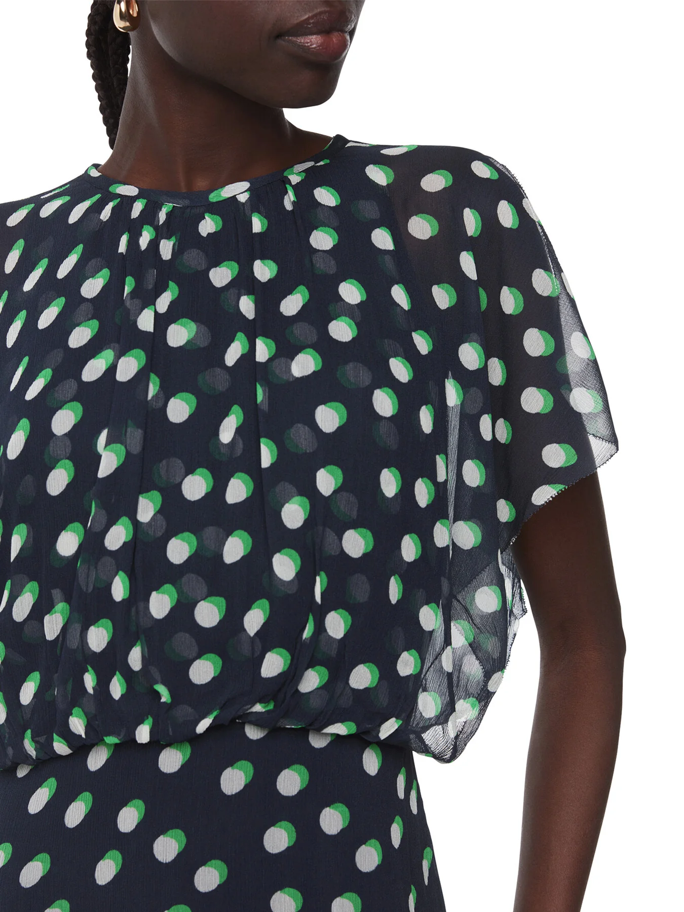 Moon Spot Print Midi Dress - Image 4