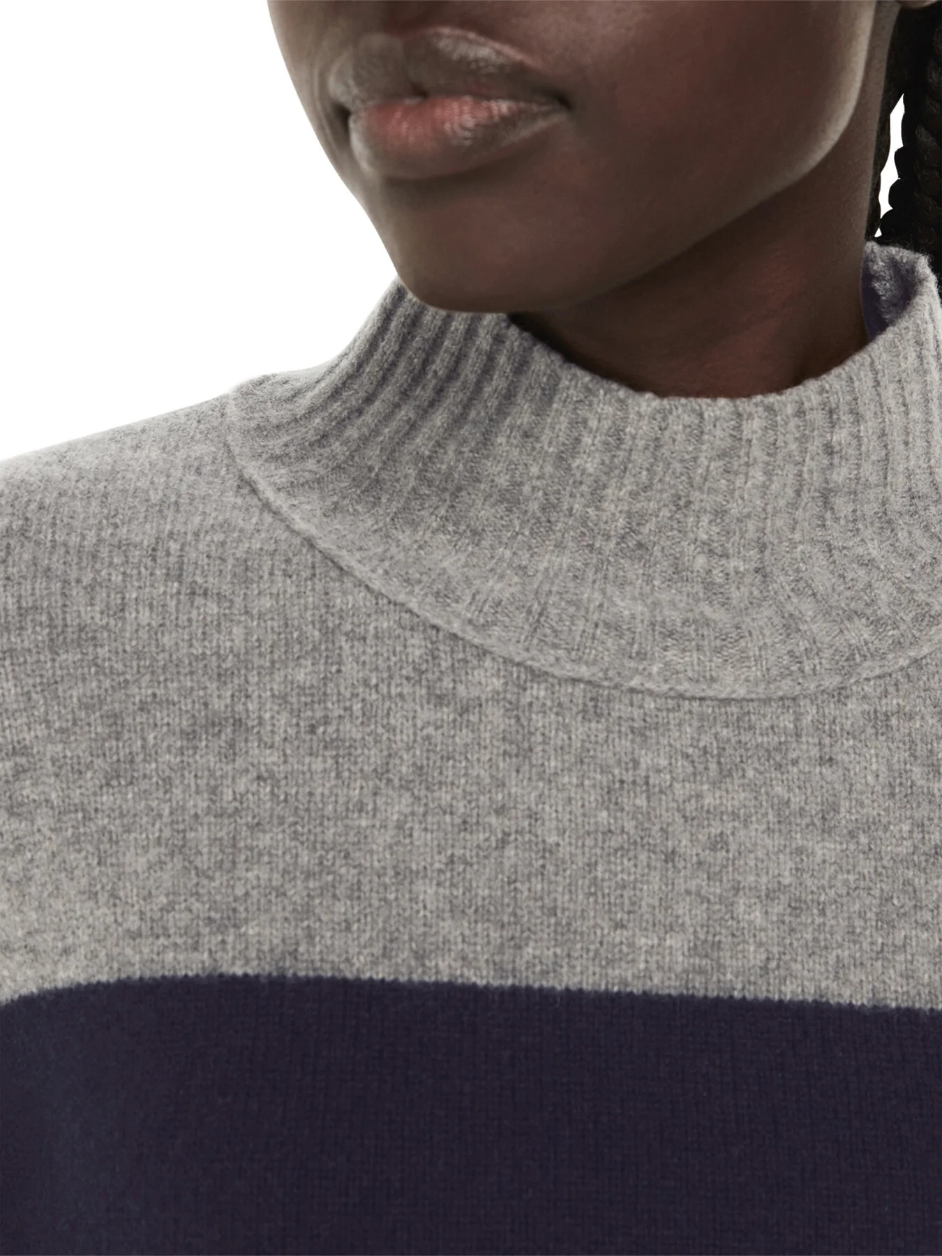 Wool Colour Block Funnel Neck - Image 4